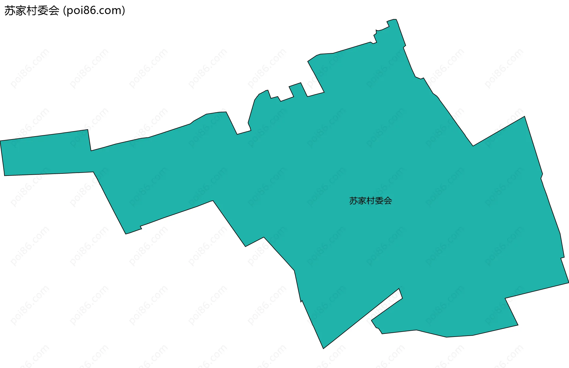 苏家村委会边界地图