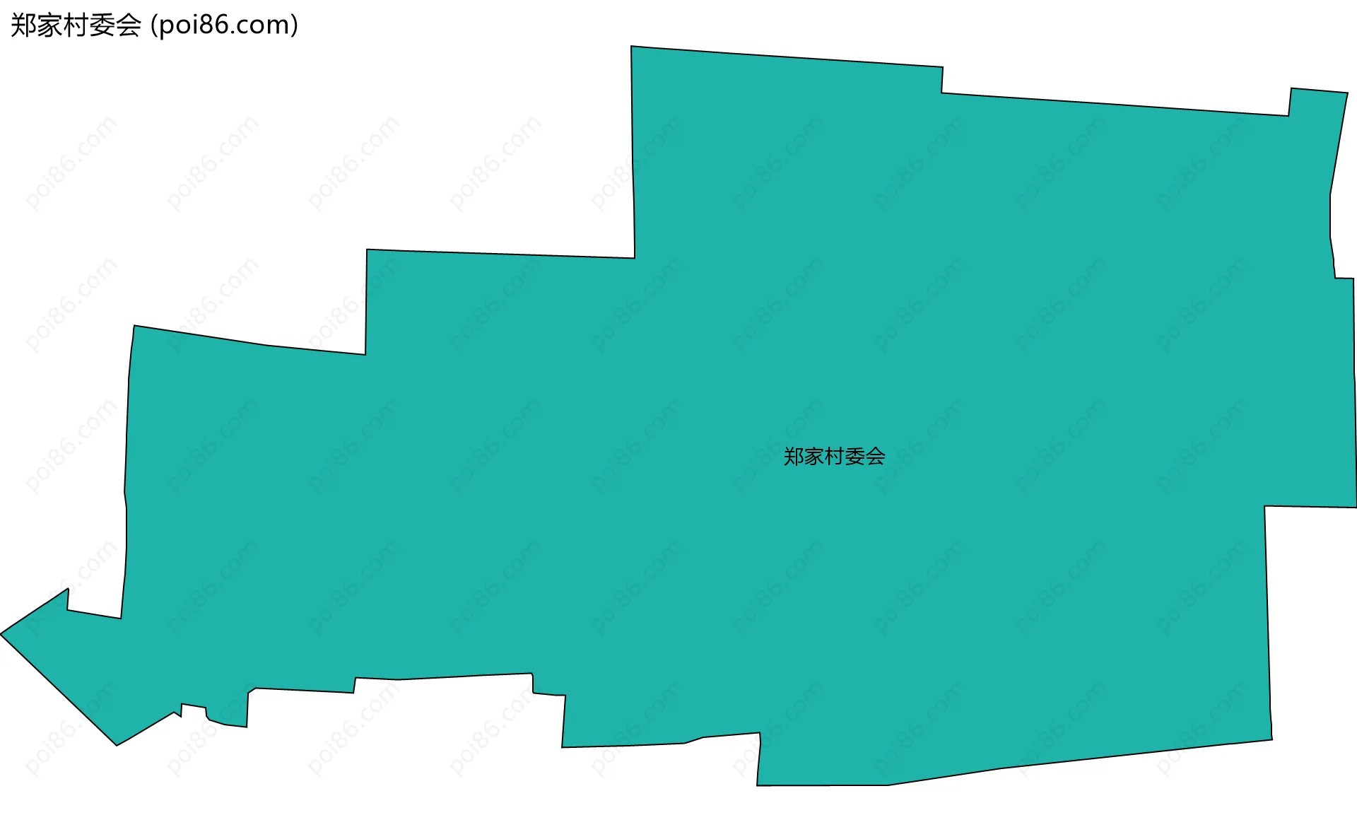 郑家村委会边界地图
