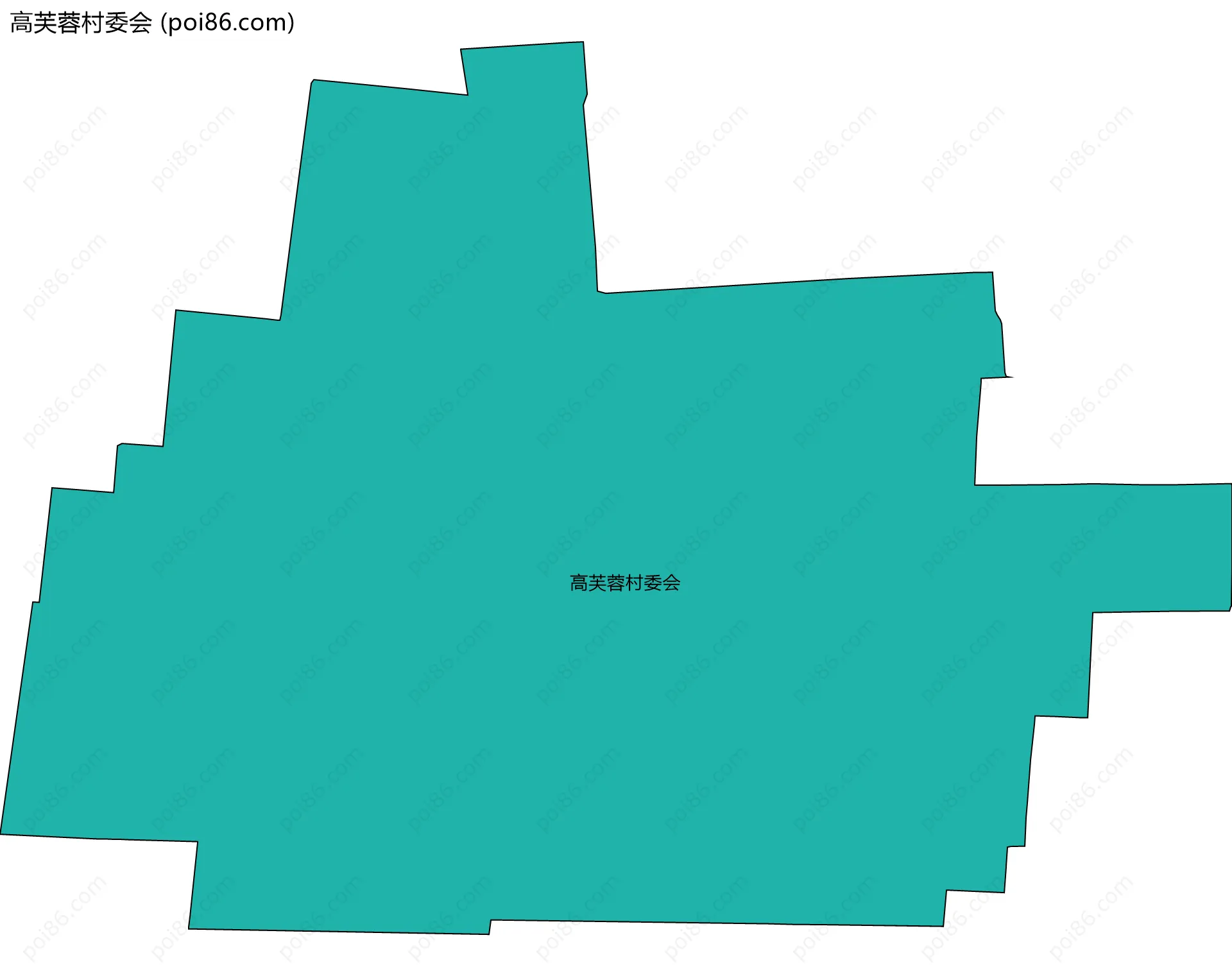 高芙蓉村委会边界地图