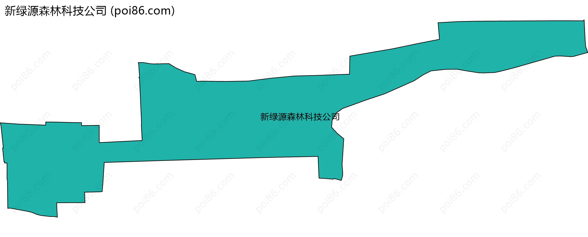 新绿源森林科技公司边界地图