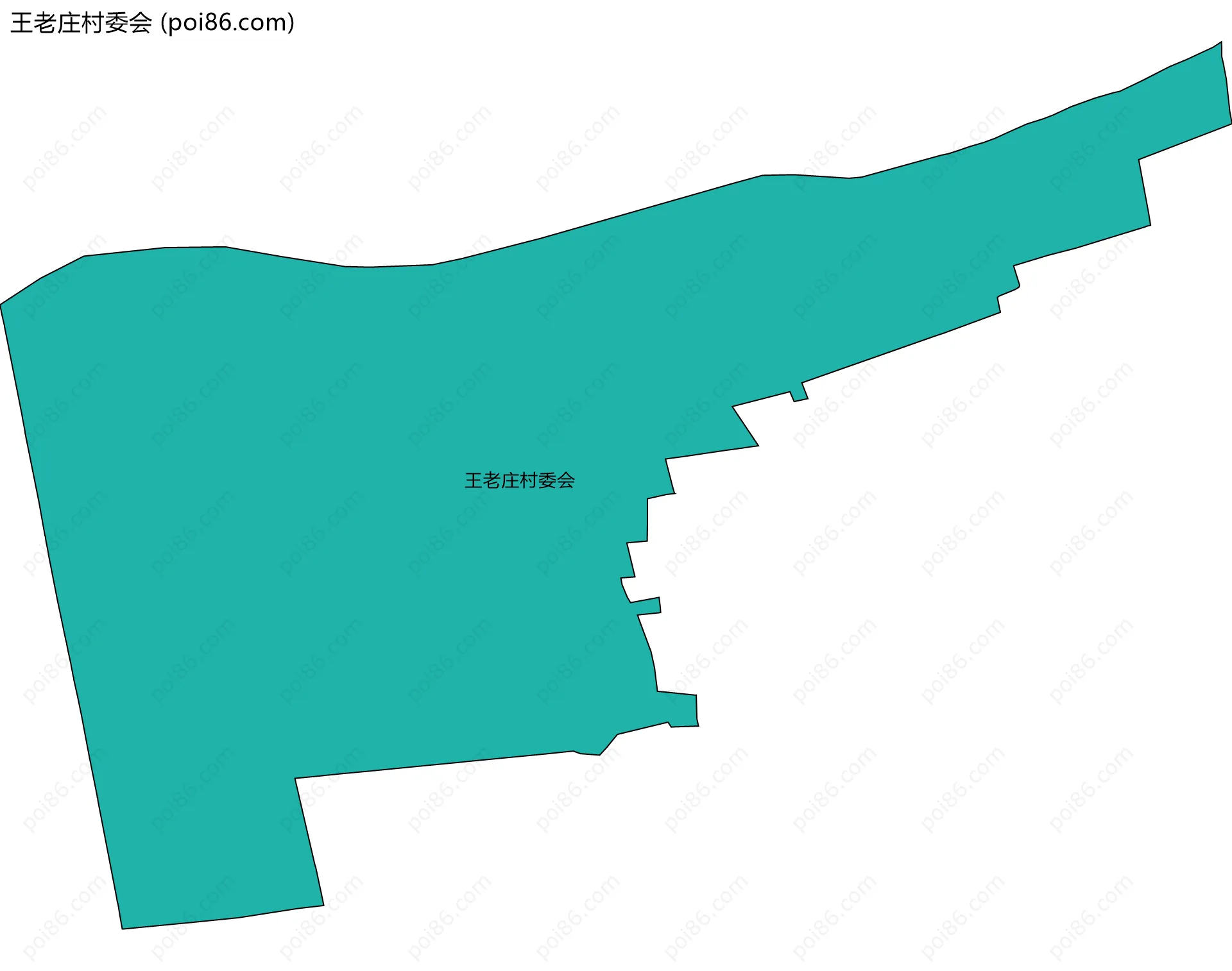 王老庄村委会边界地图