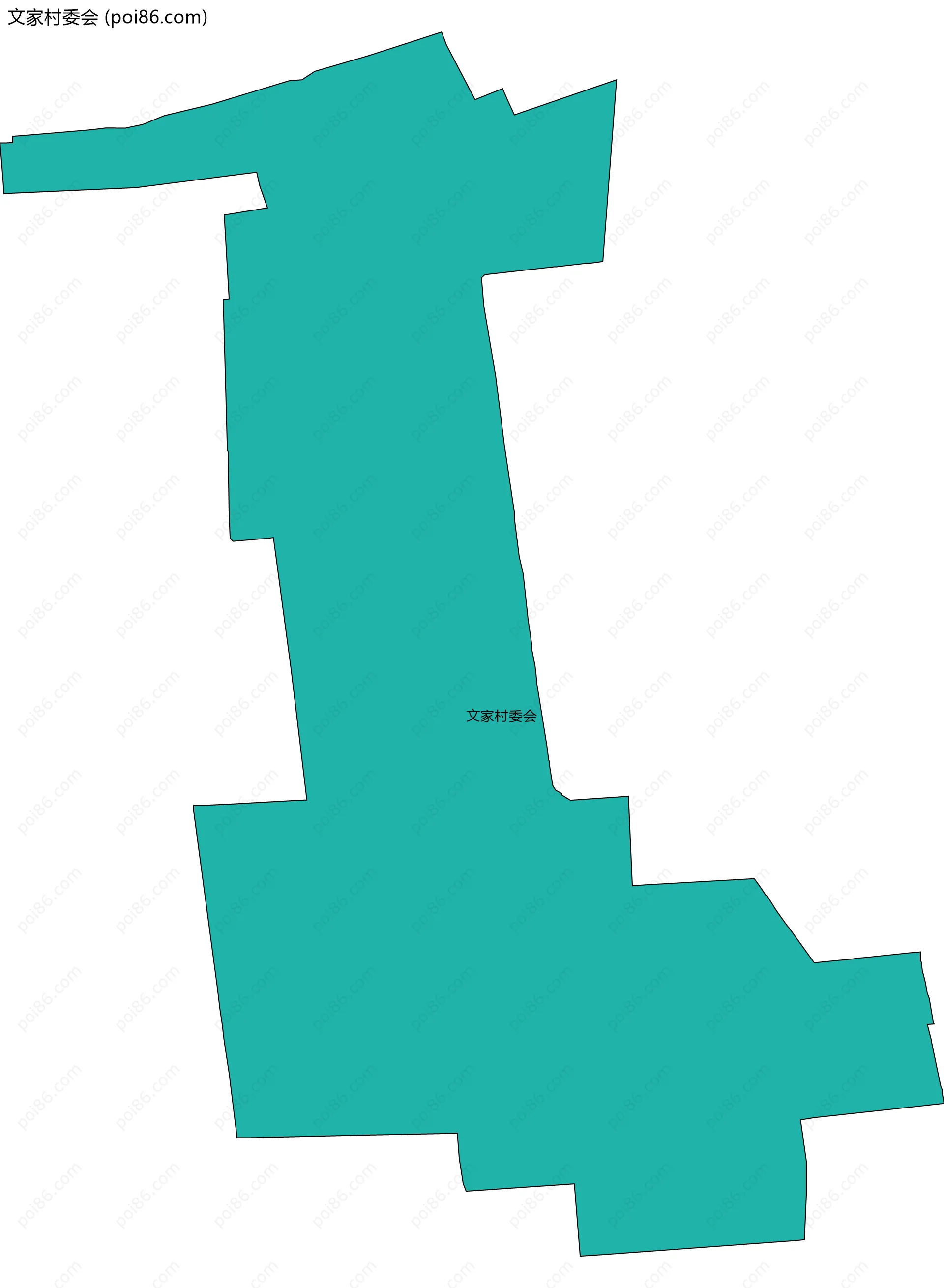 文家村委会边界地图