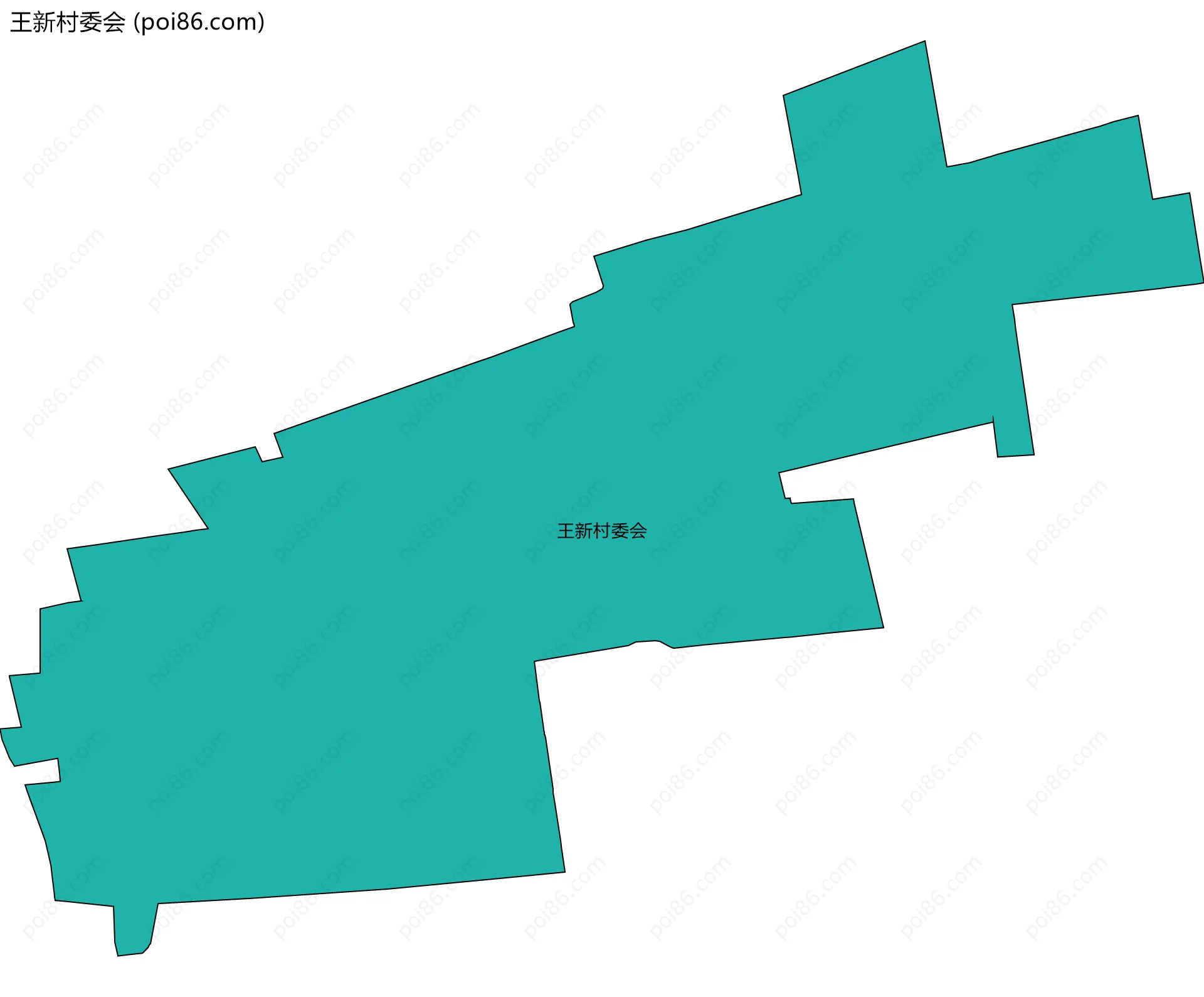 王新村委会边界地图