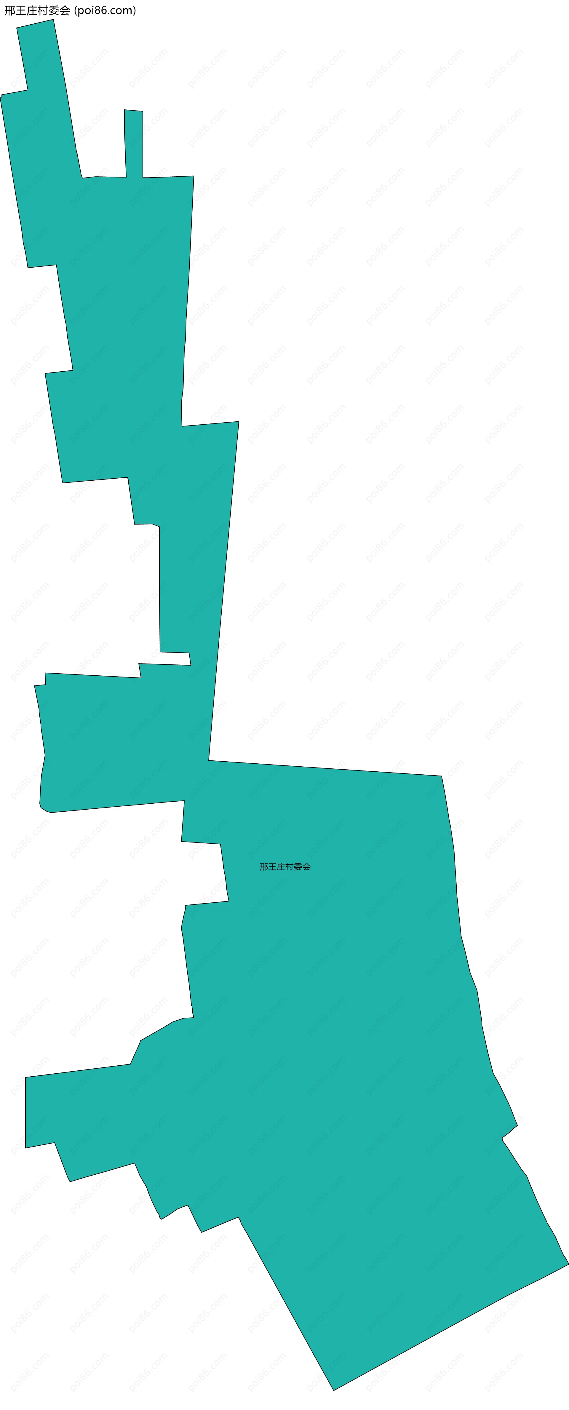 邢王庄村委会边界地图