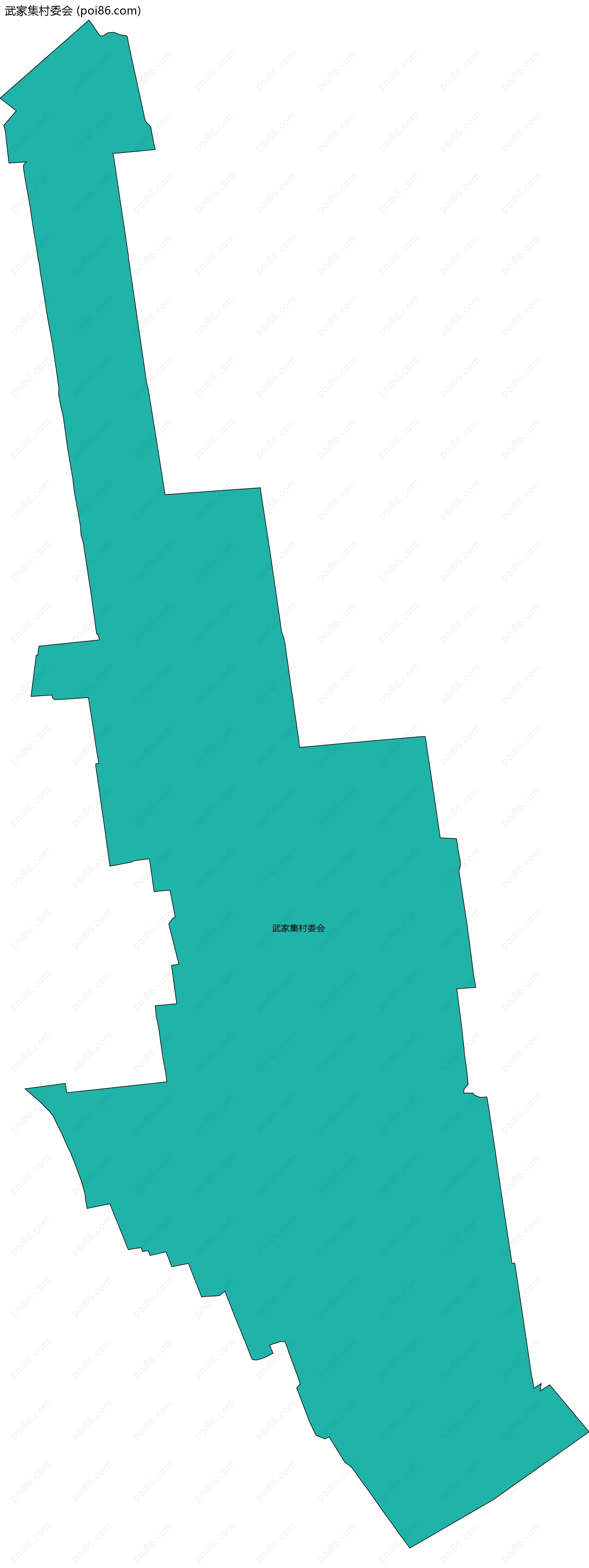 武家集村委会边界地图