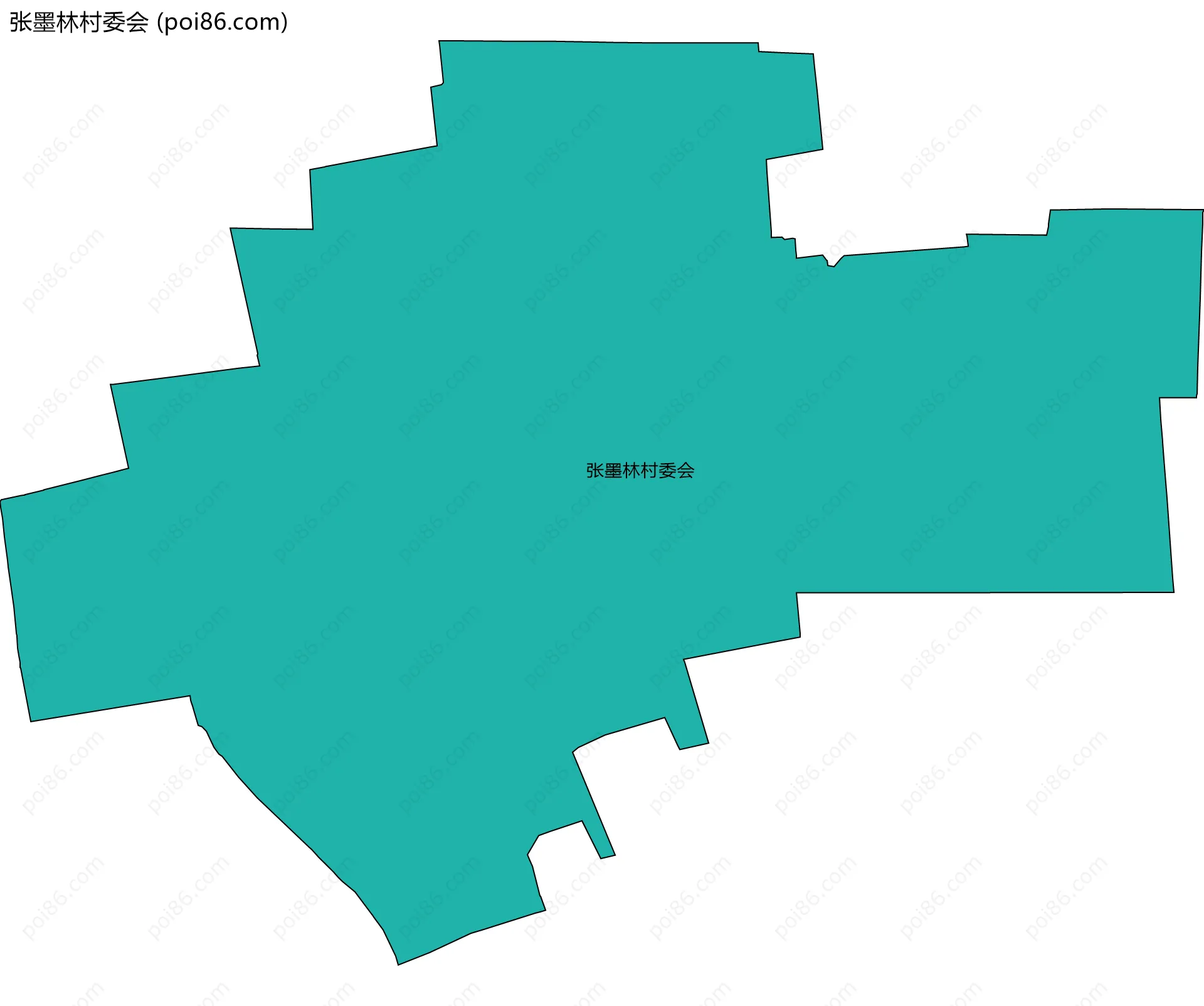 张墨林村委会边界地图