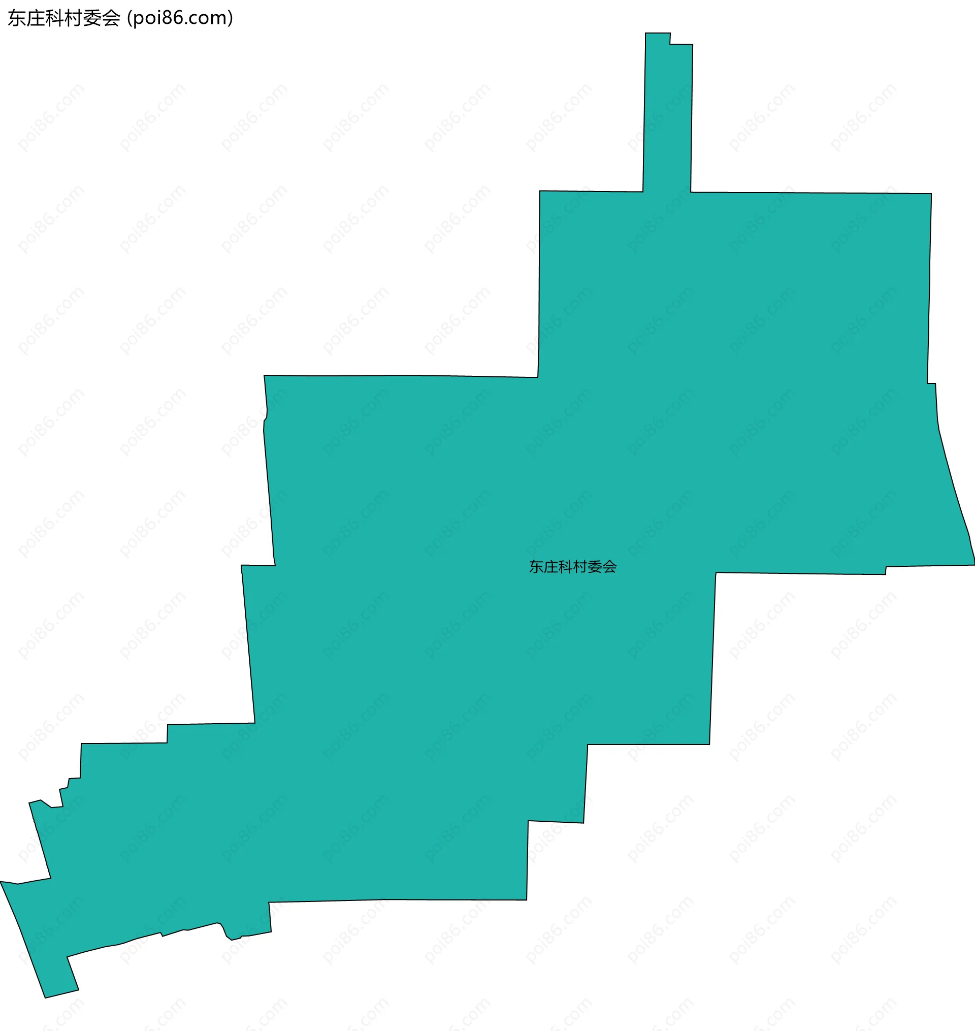 东庄科村委会边界地图