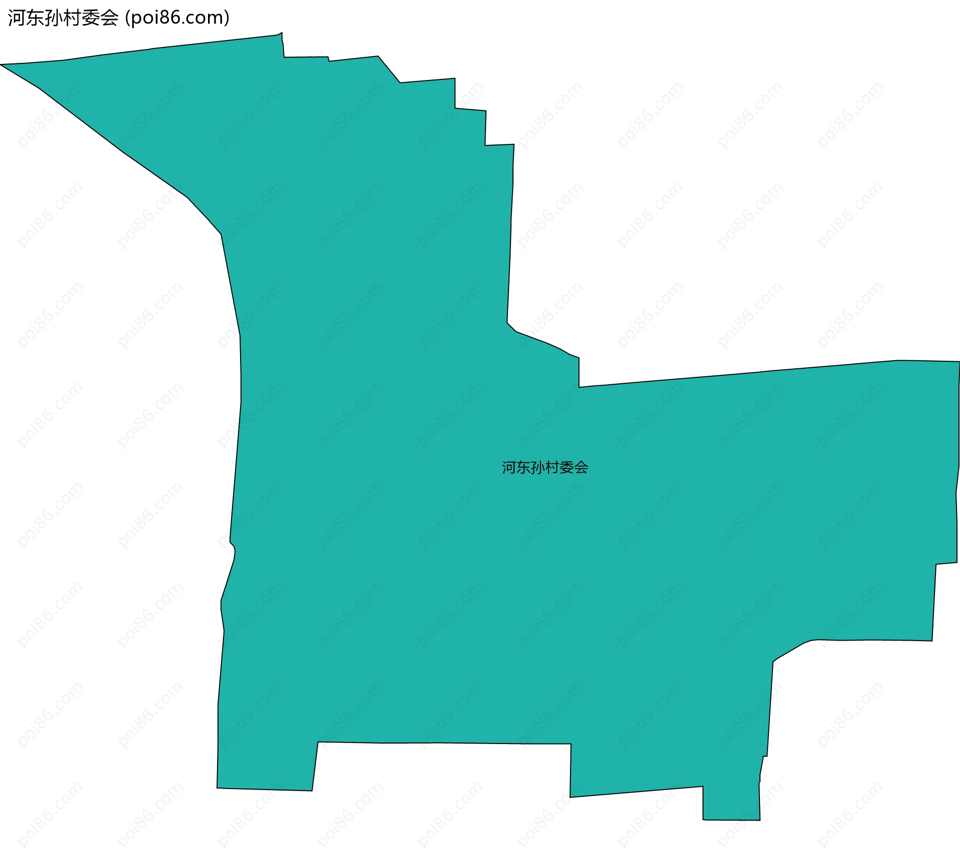 河东孙村委会边界地图
