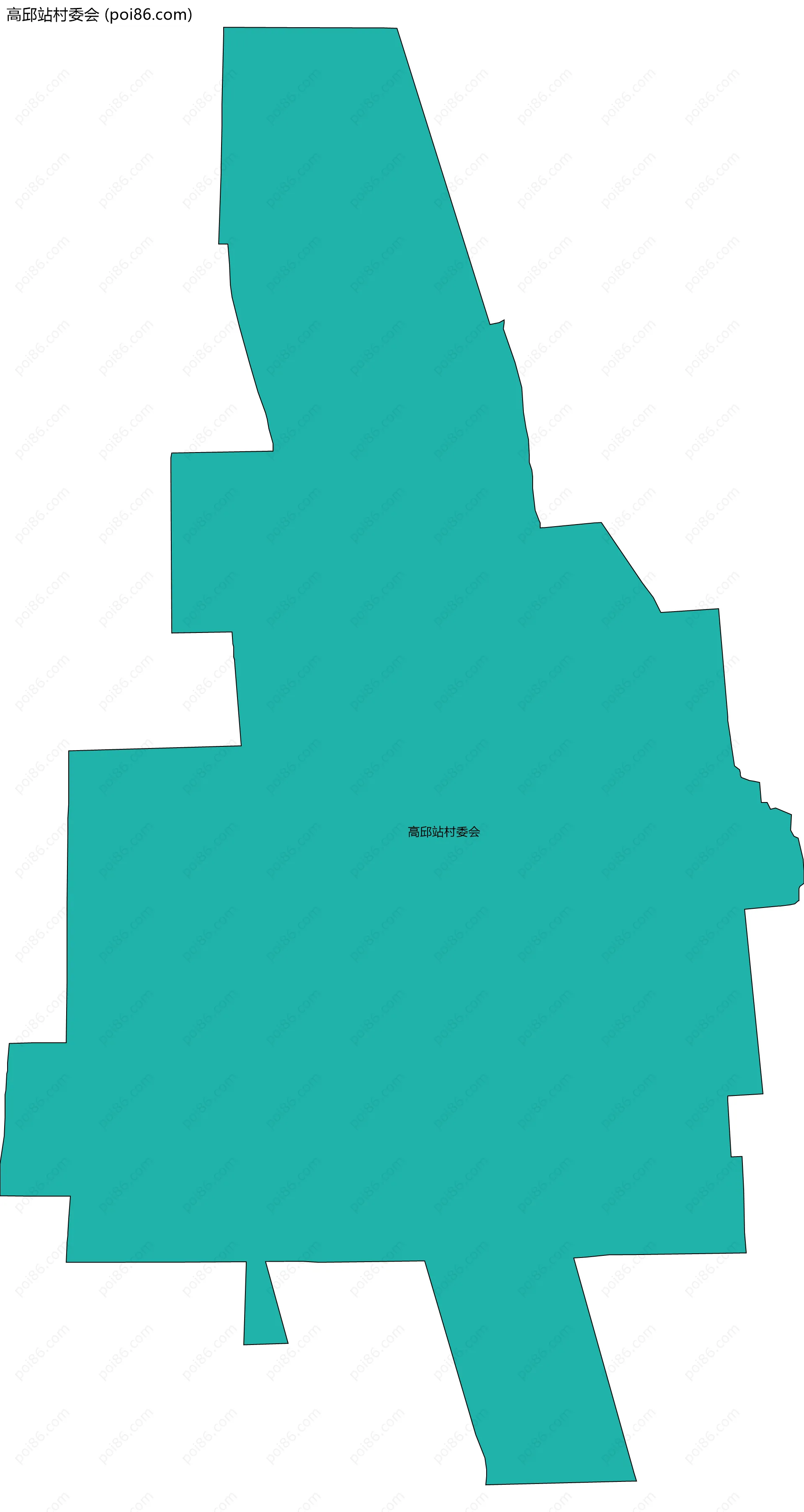 高邱站村委会边界地图