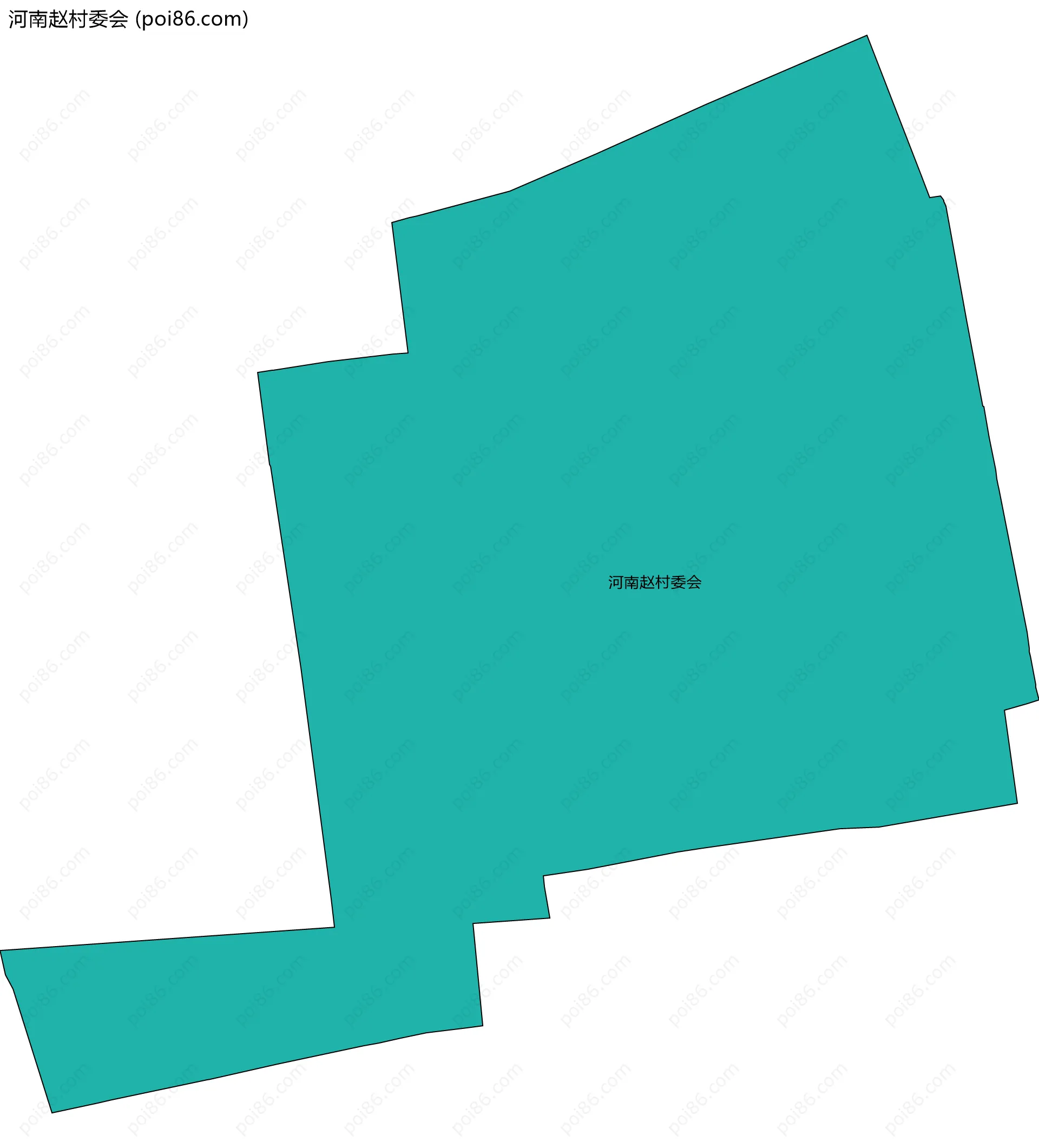 河南赵村委会边界地图