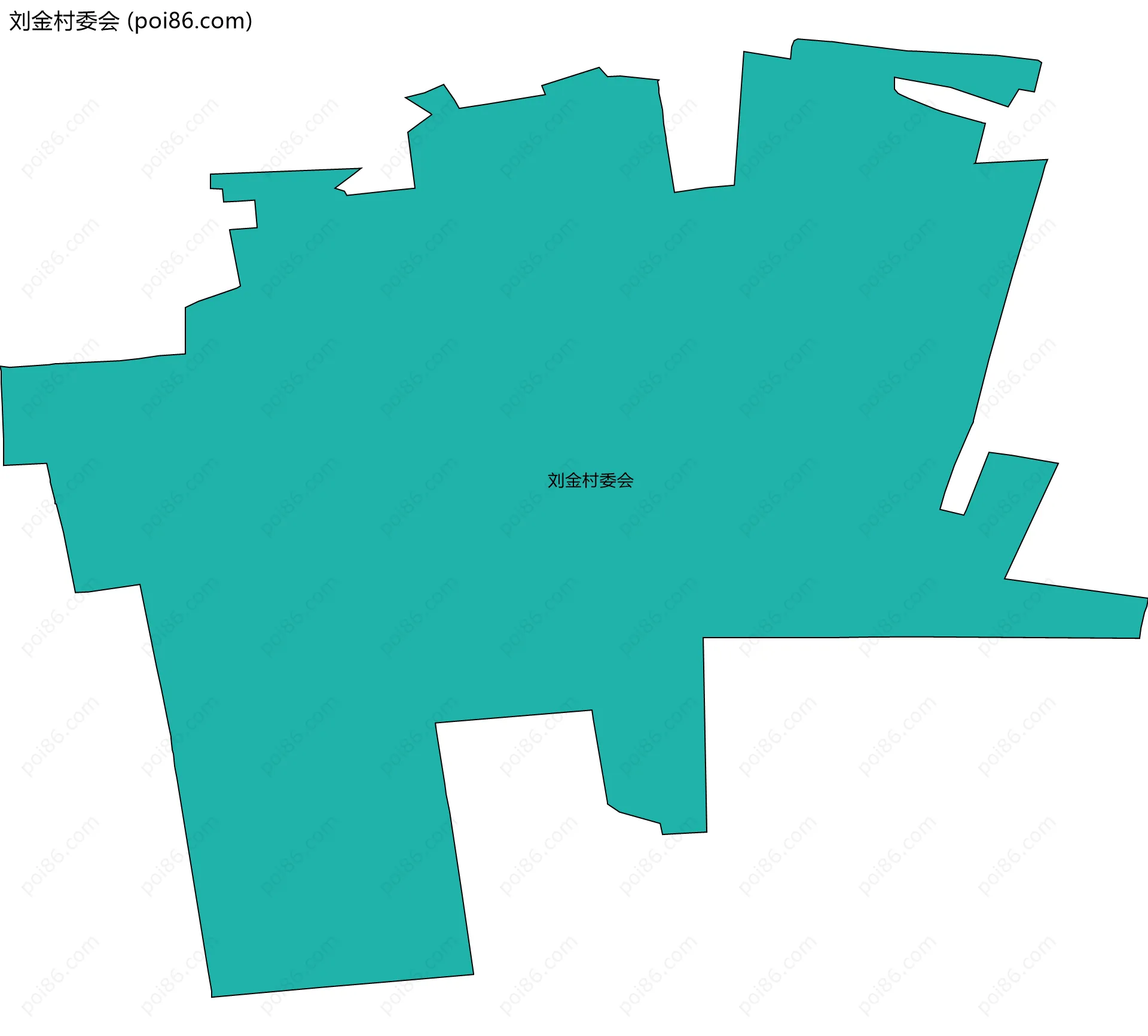 刘金村委会边界地图