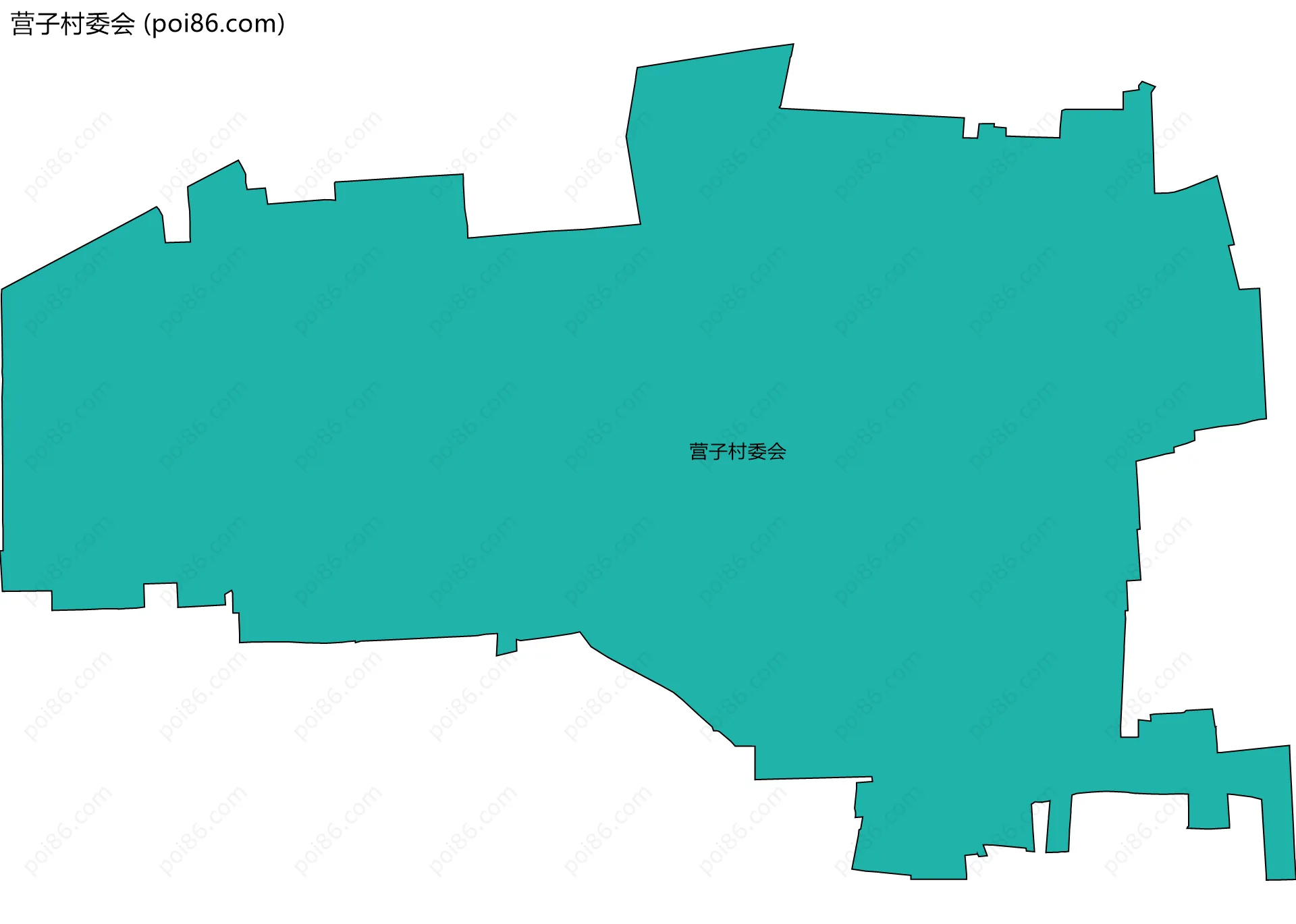 营子村委会边界地图