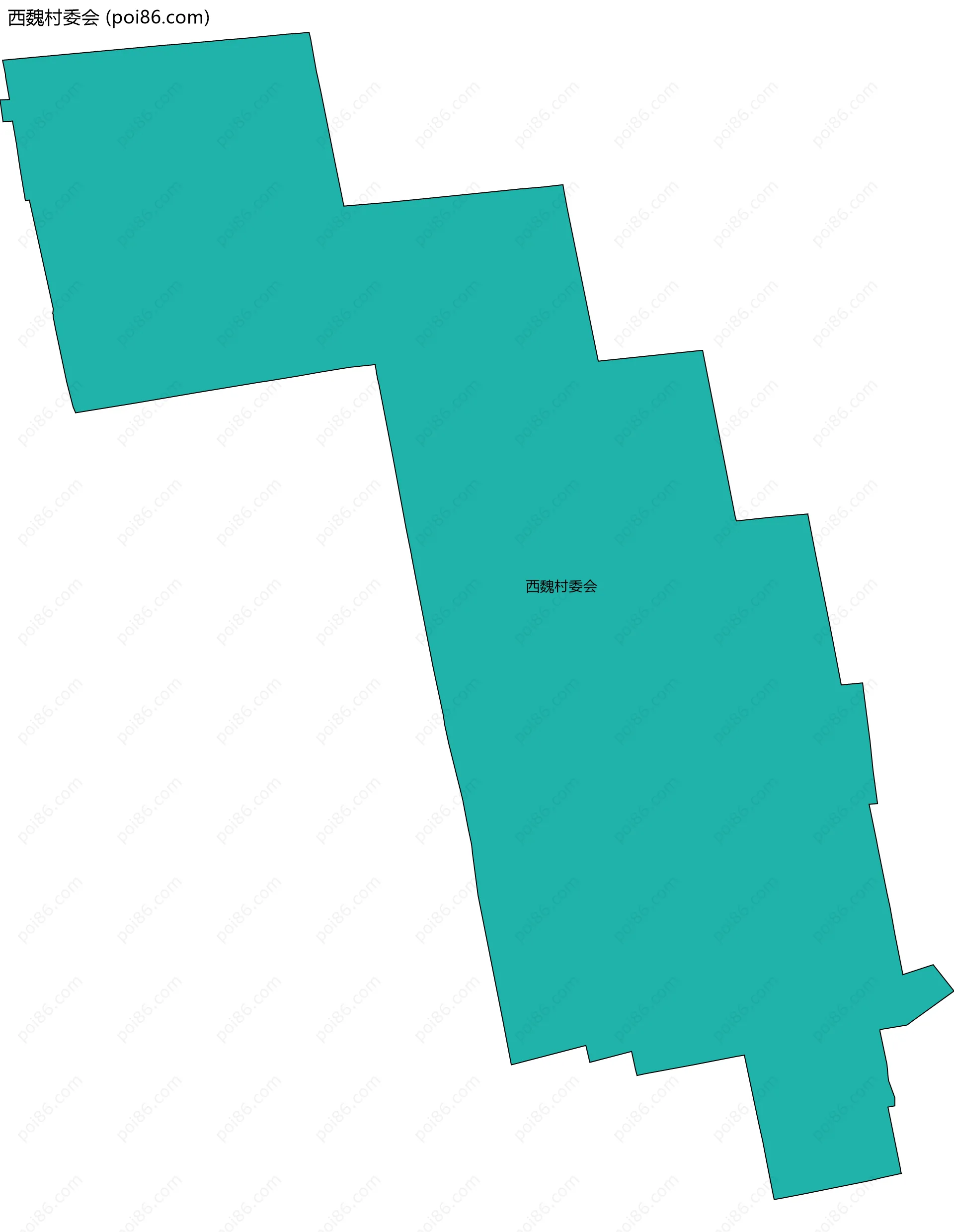 西魏村委会边界地图