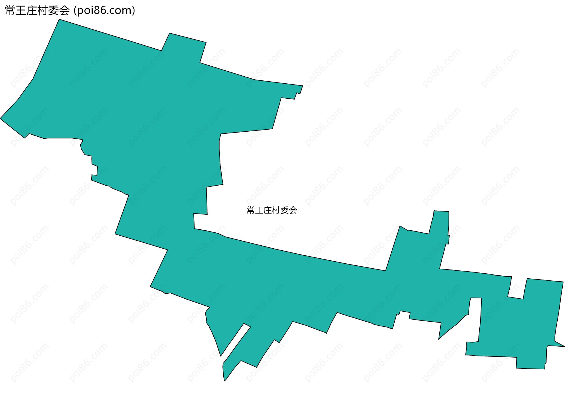 常王庄村委会边界地图