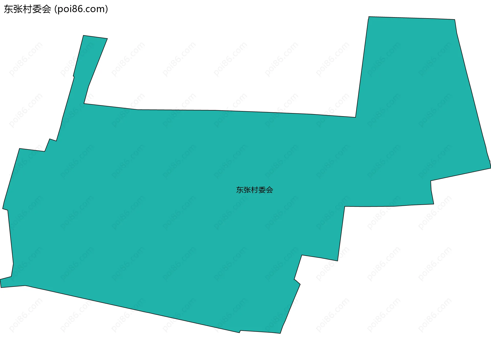 东张村委会边界地图