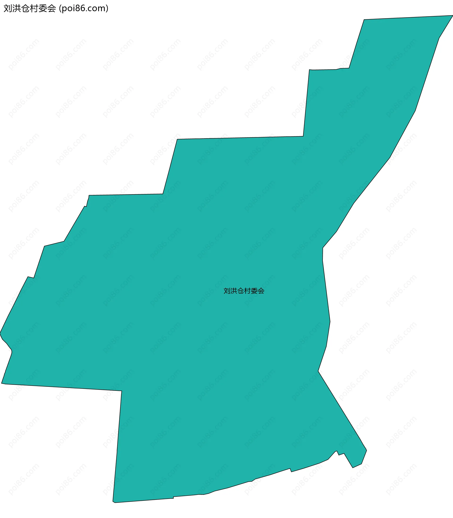 刘洪仓村委会边界地图