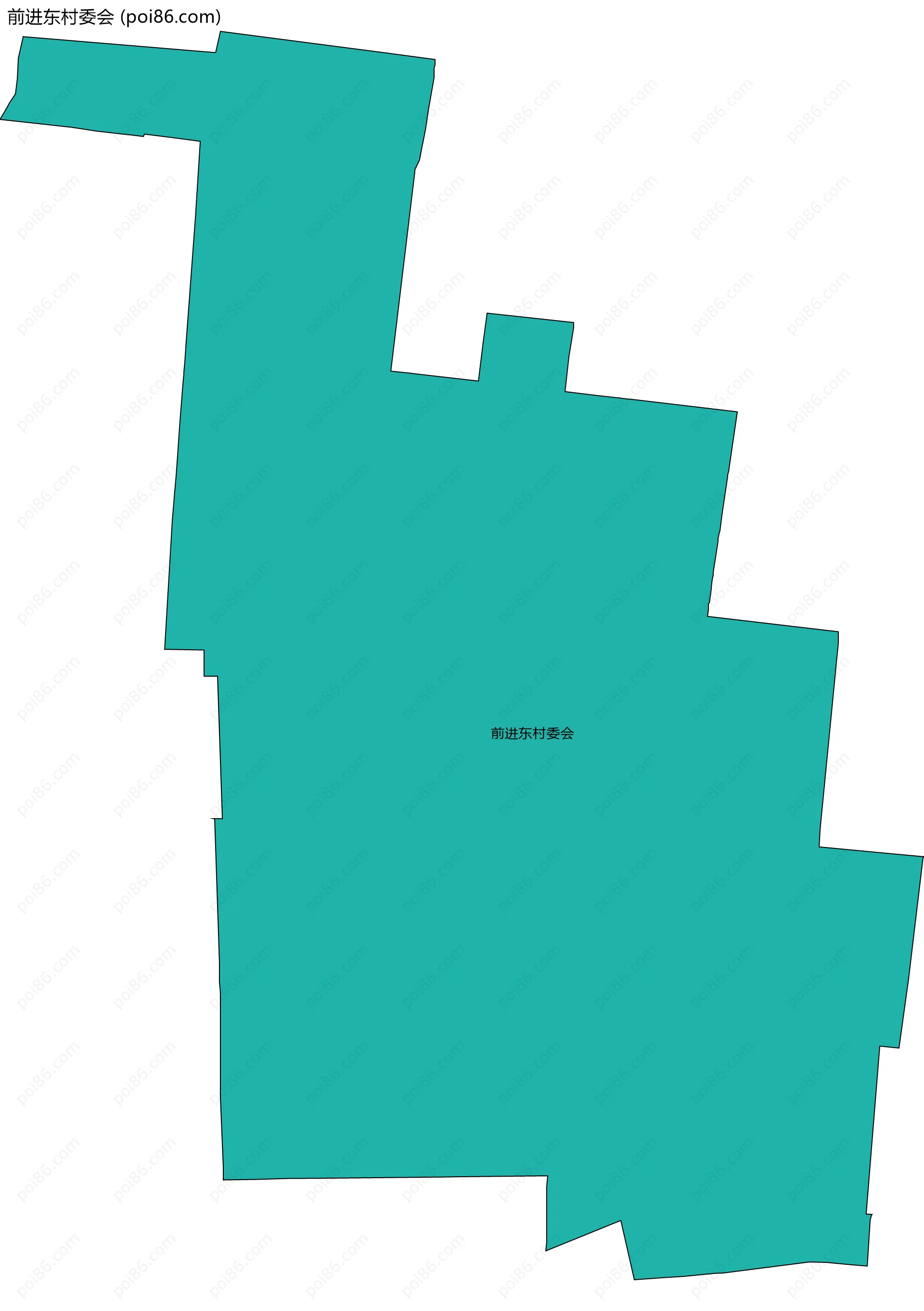前进东村委会边界地图