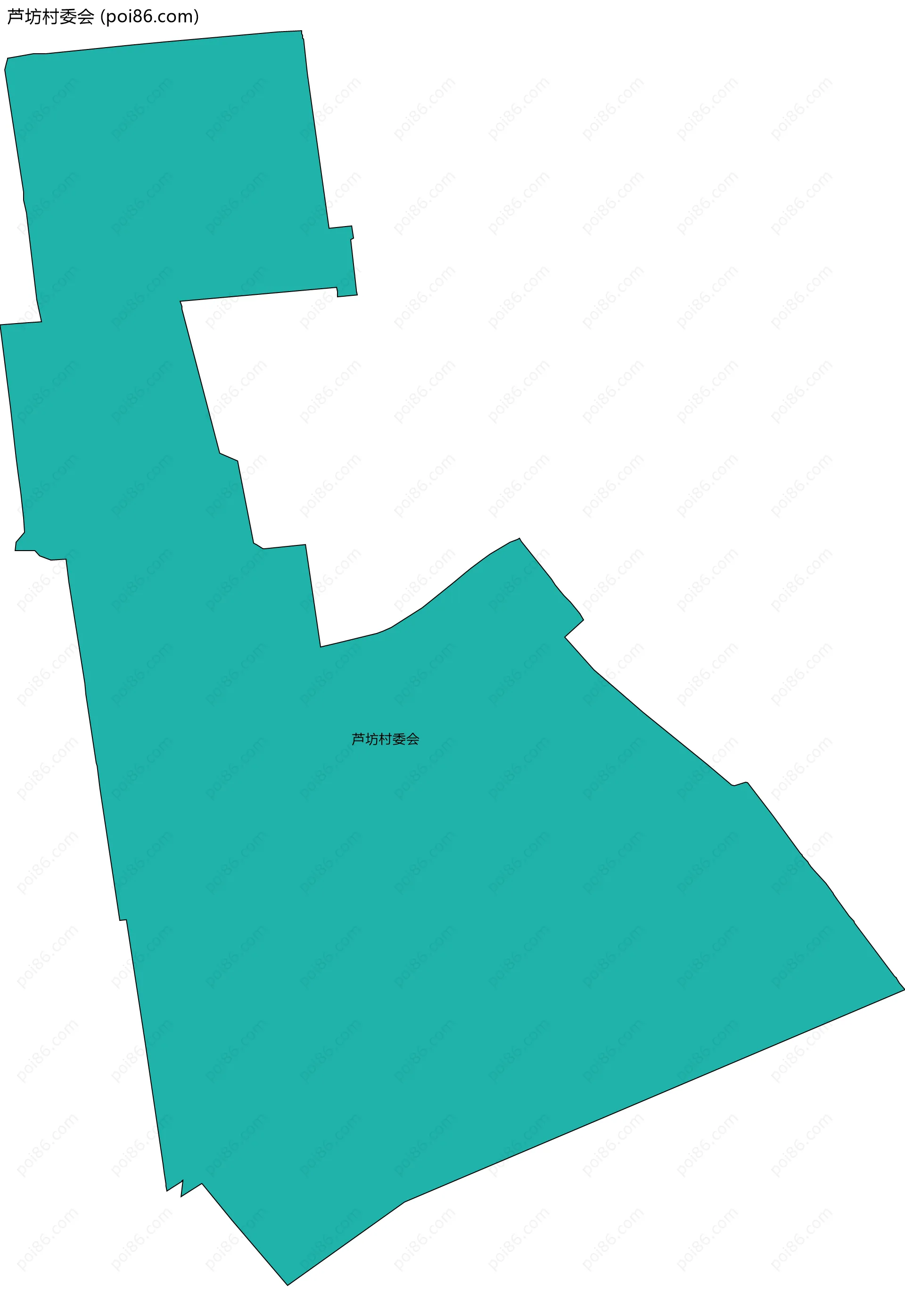 芦坊村委会边界地图