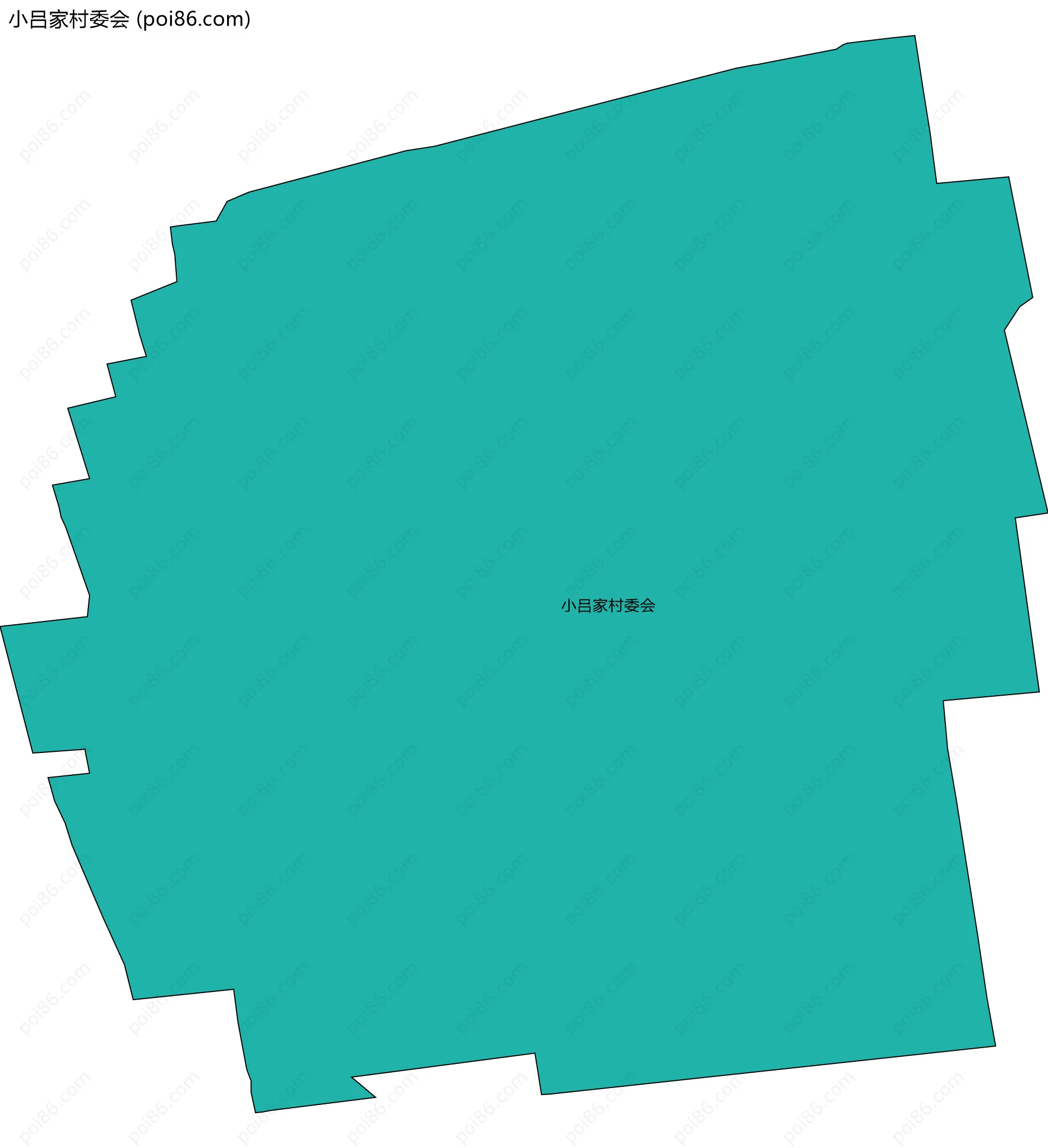 小吕家村委会边界地图