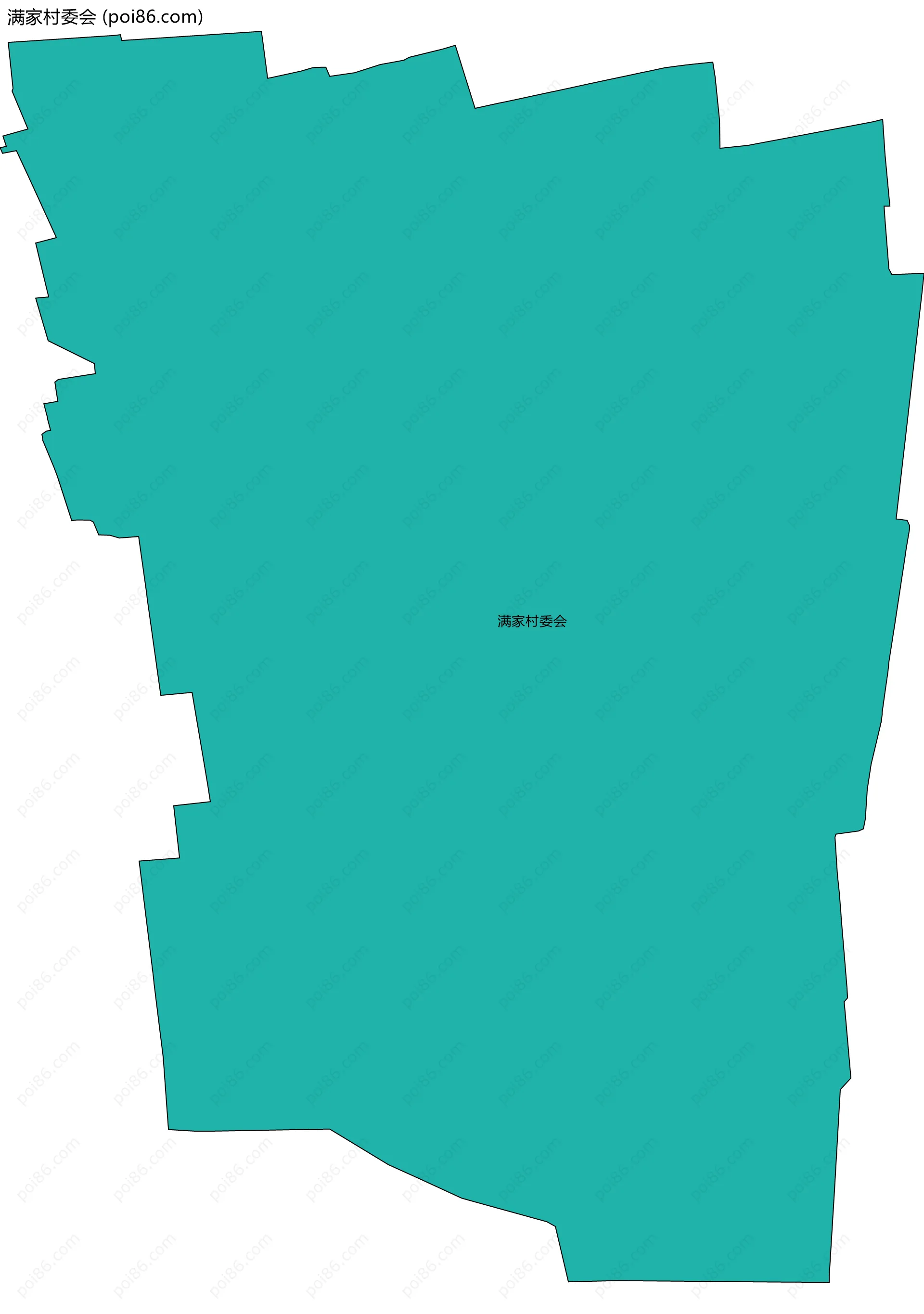 满家村委会边界地图