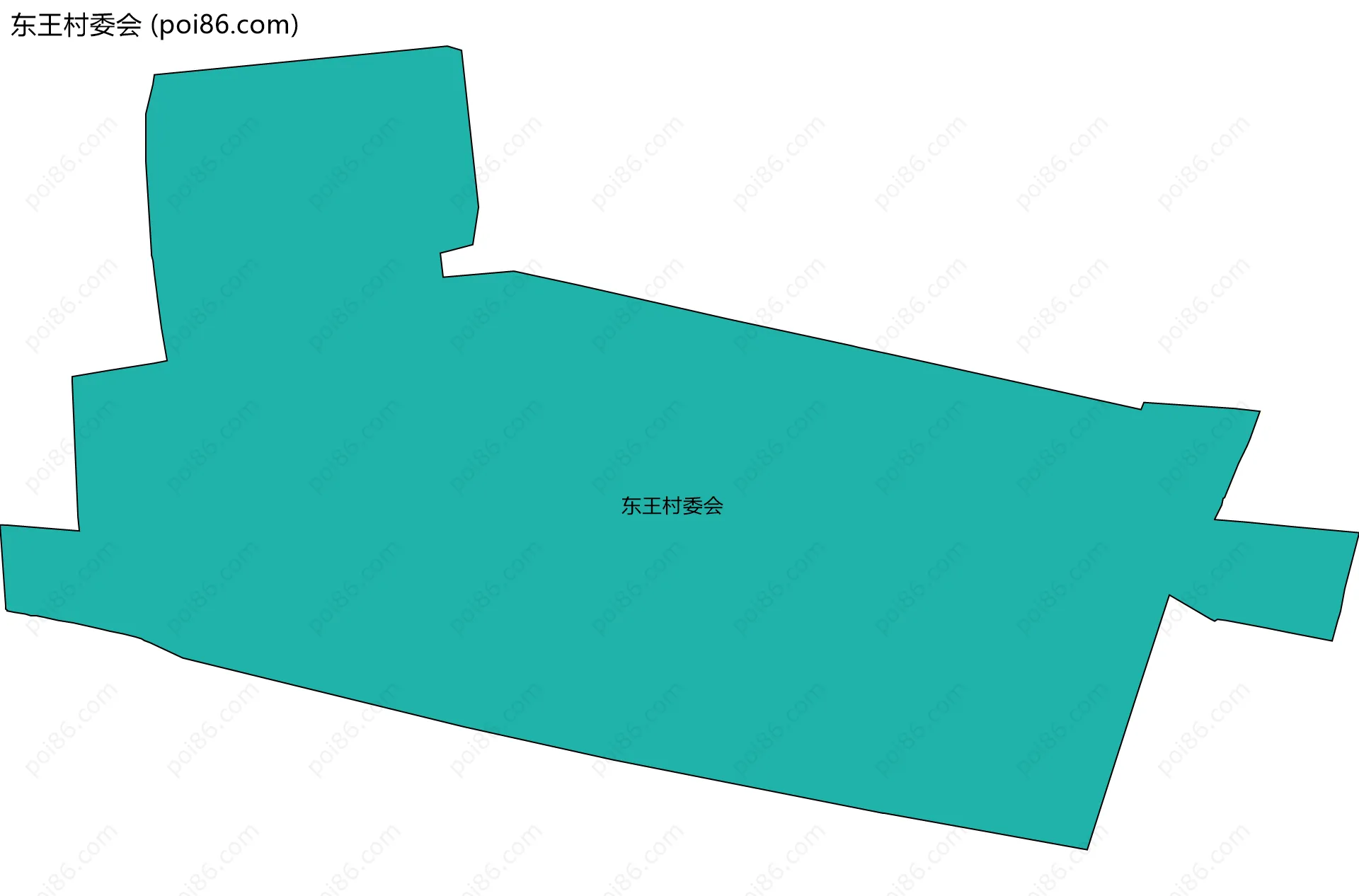 东王村委会边界地图