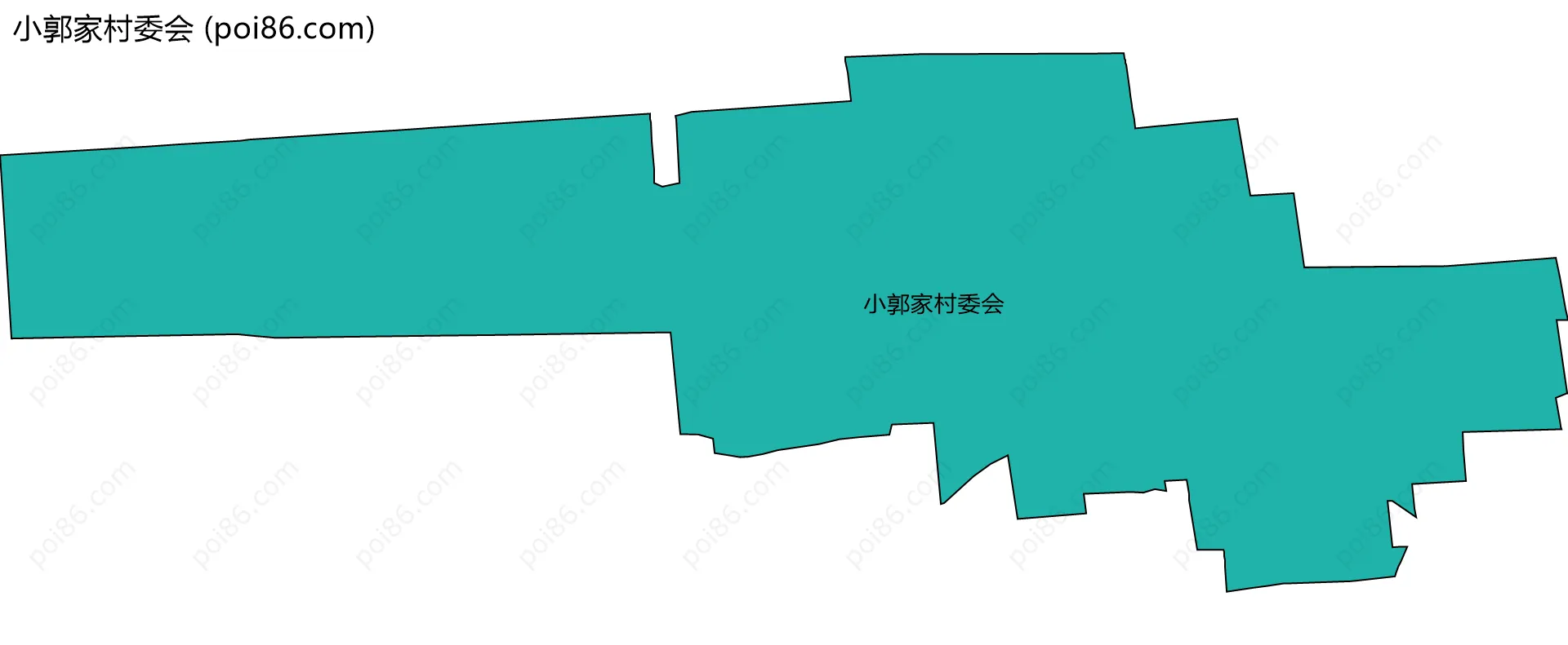 小郭家村委会边界地图