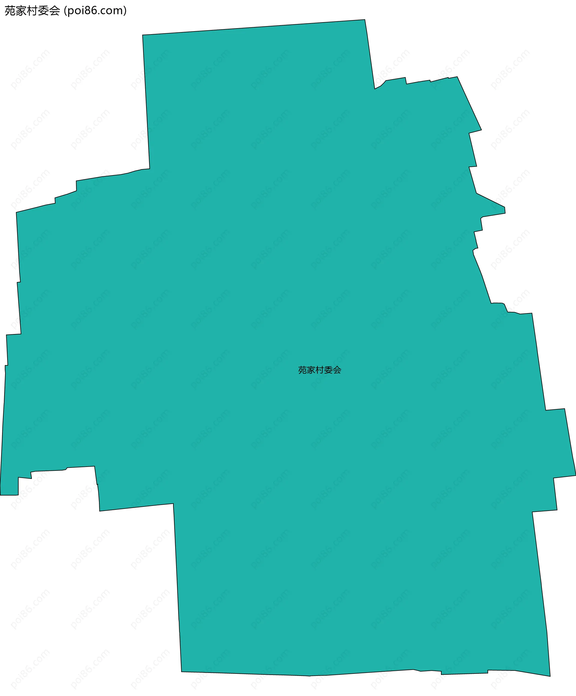 苑家村委会边界地图