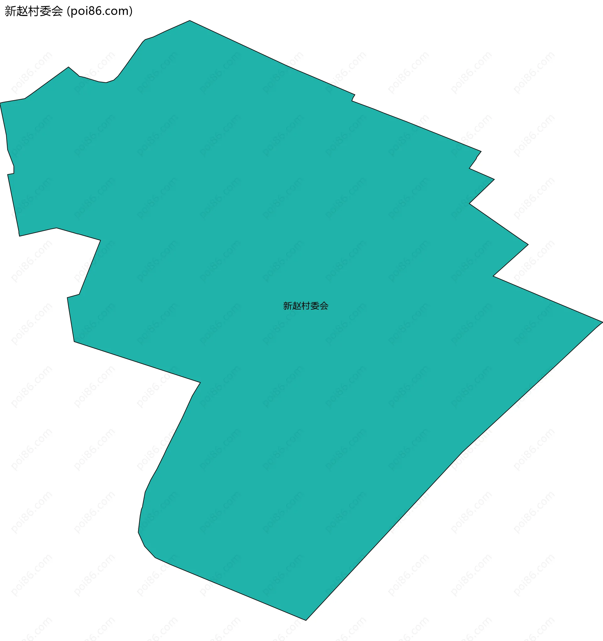 新赵村委会边界地图