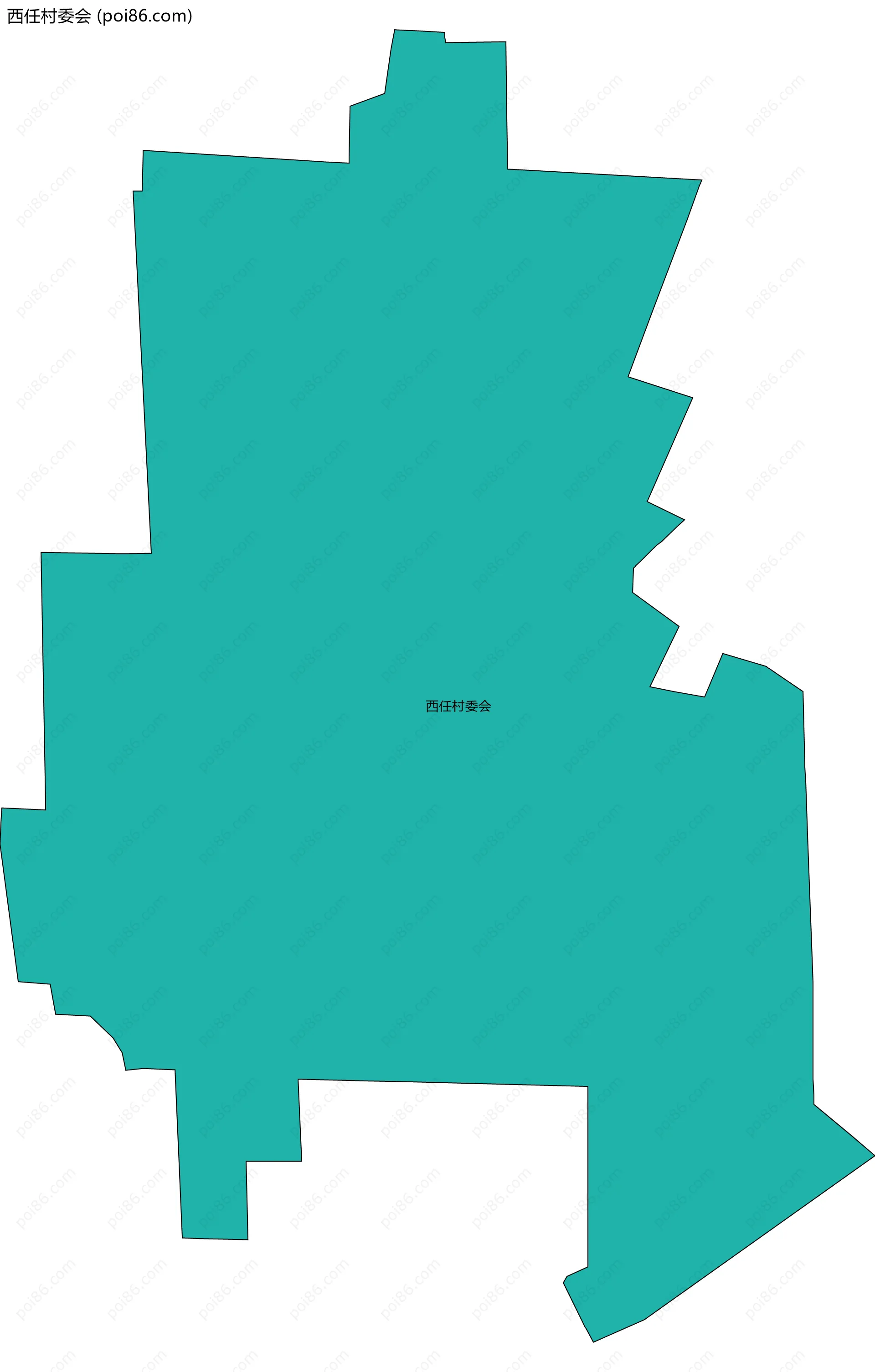 西任村委会边界地图