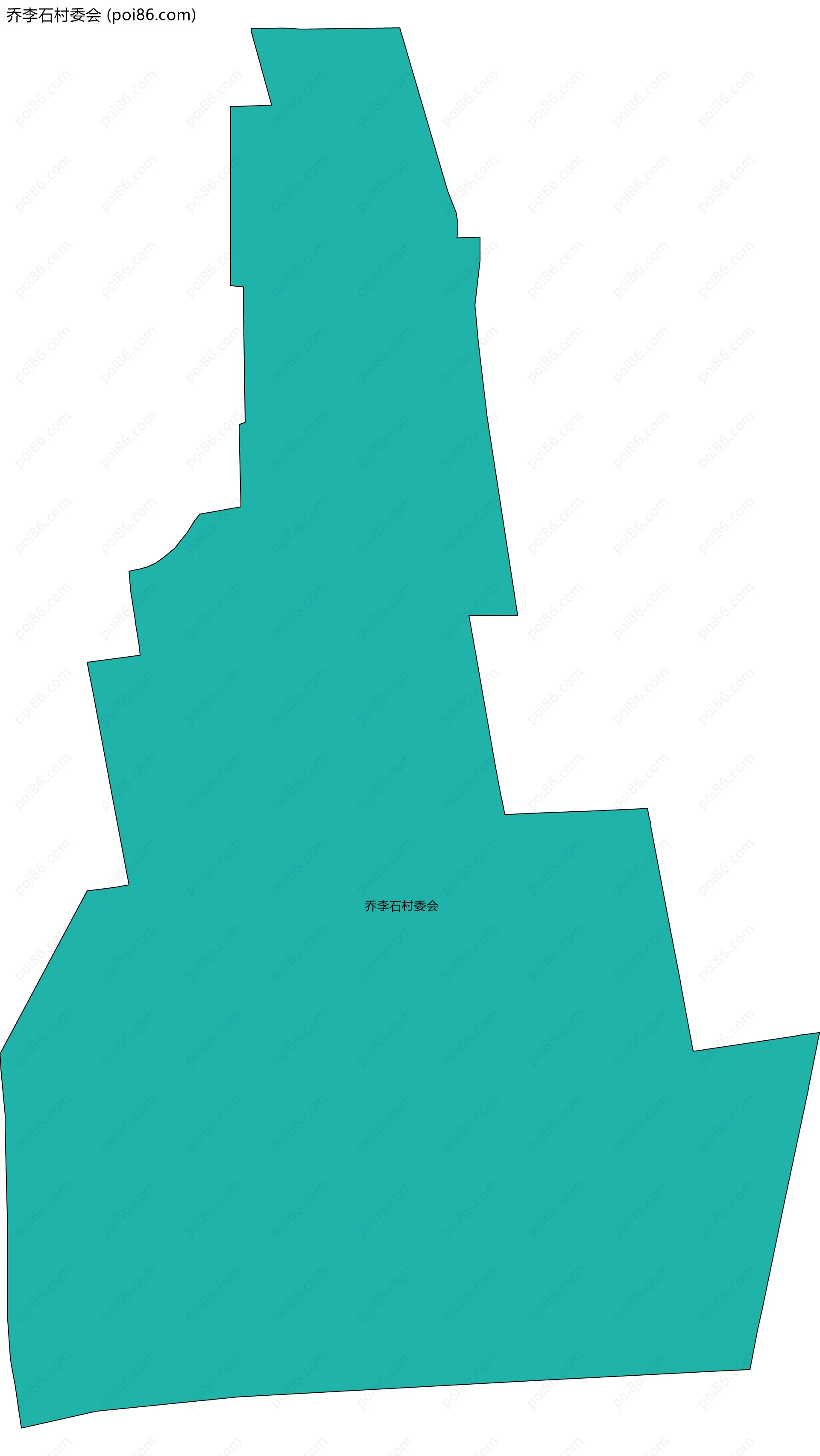 乔李石村委会边界地图