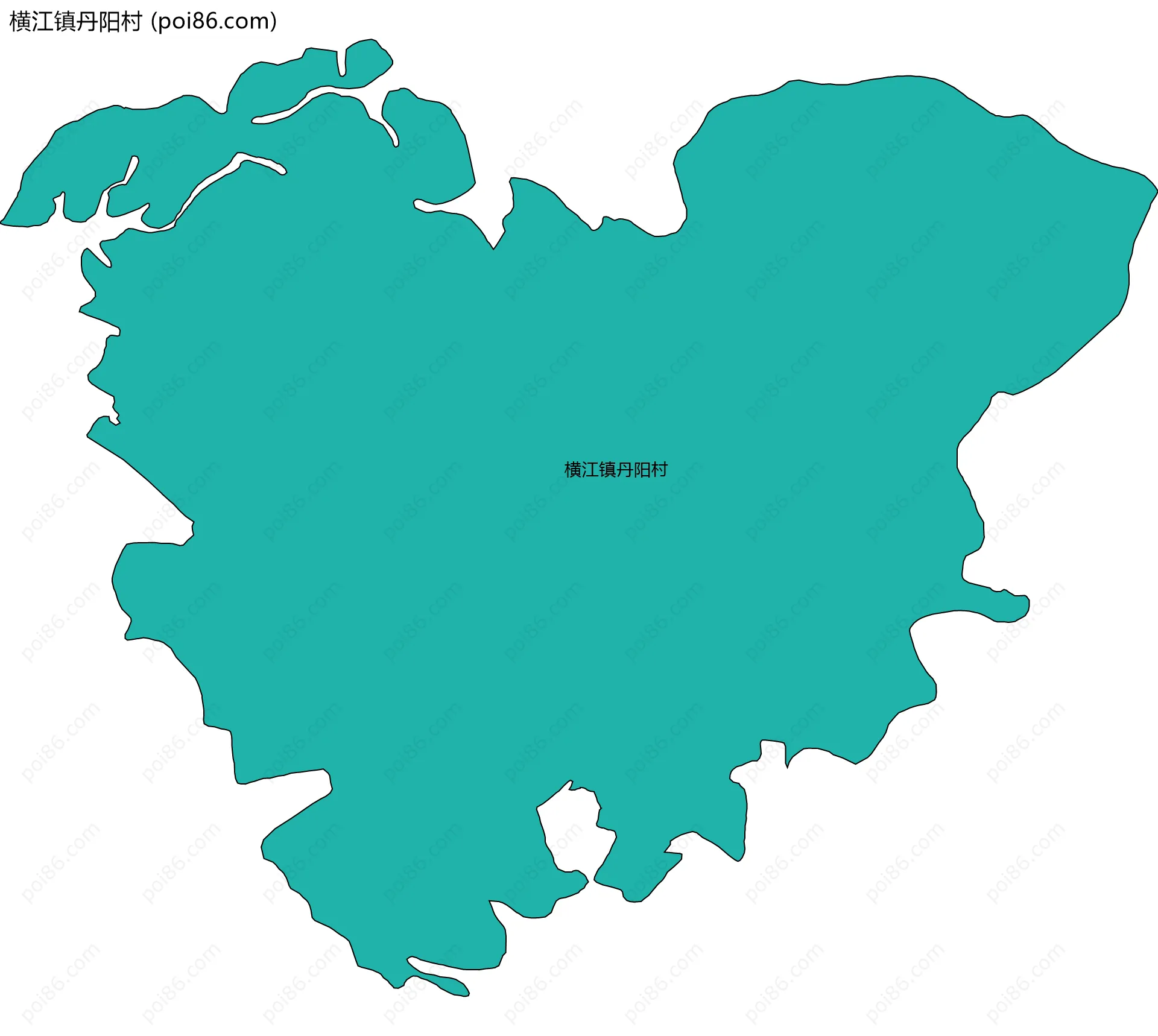 横江镇丹阳村边界地图