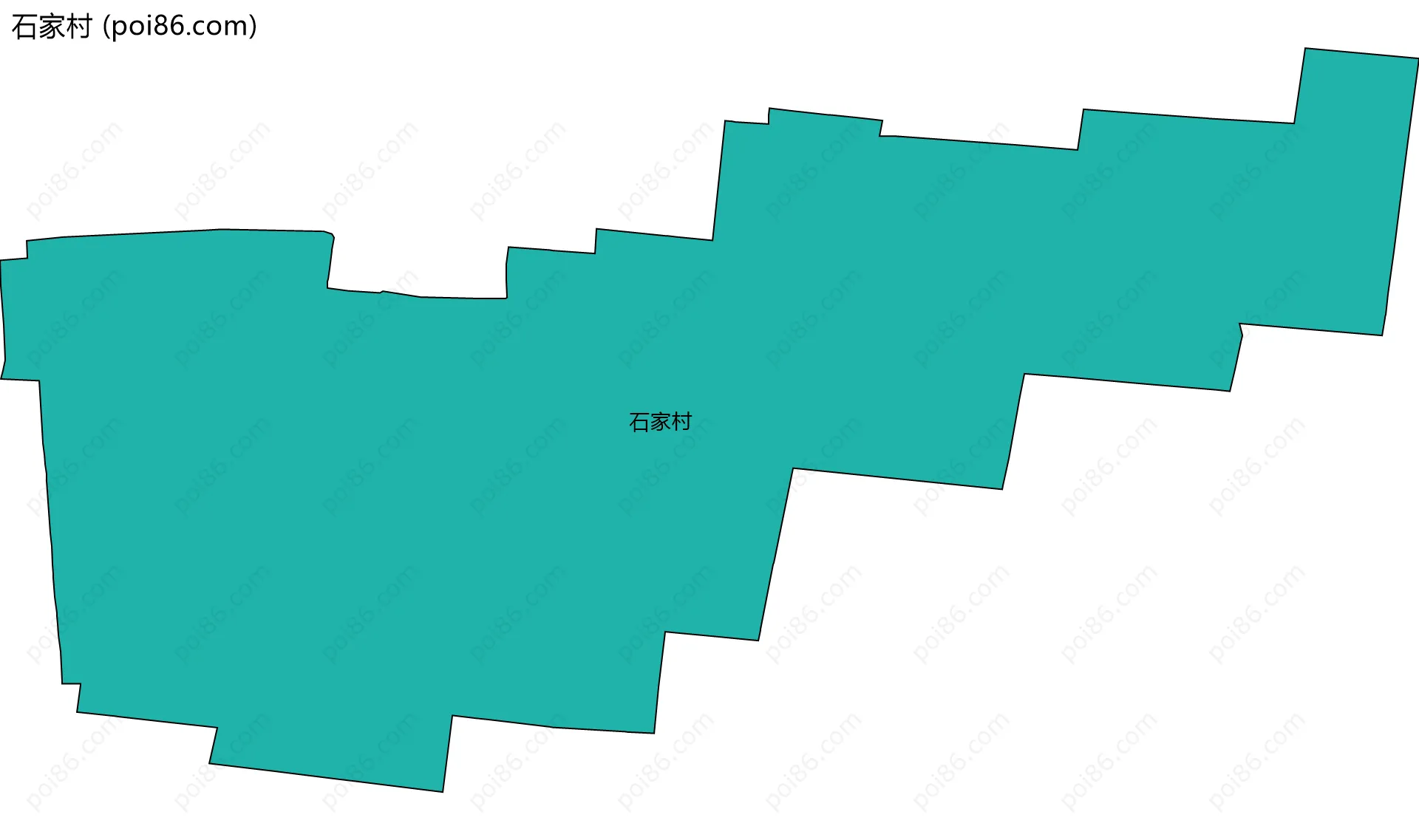 石家村边界地图