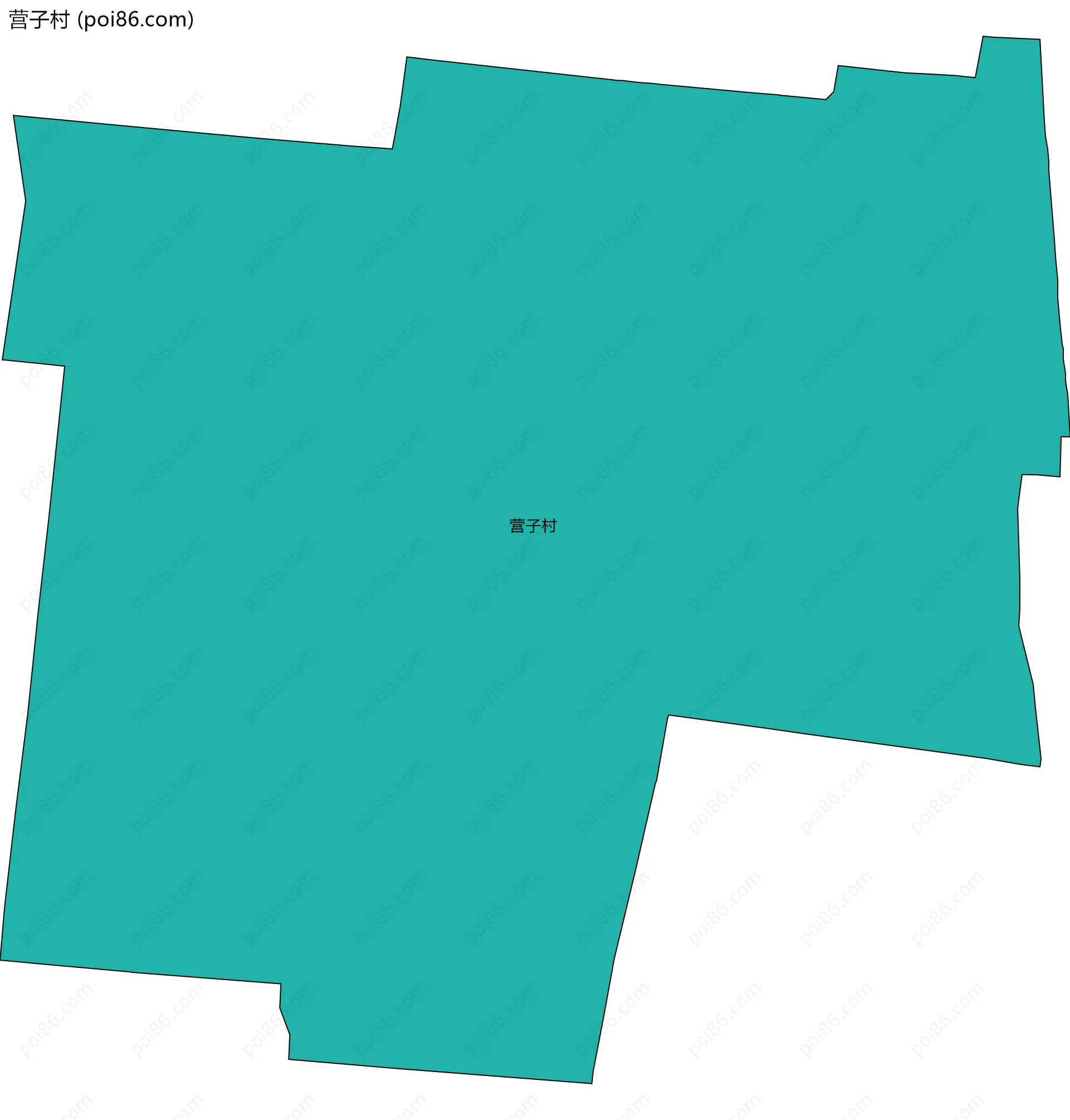 营子村边界地图