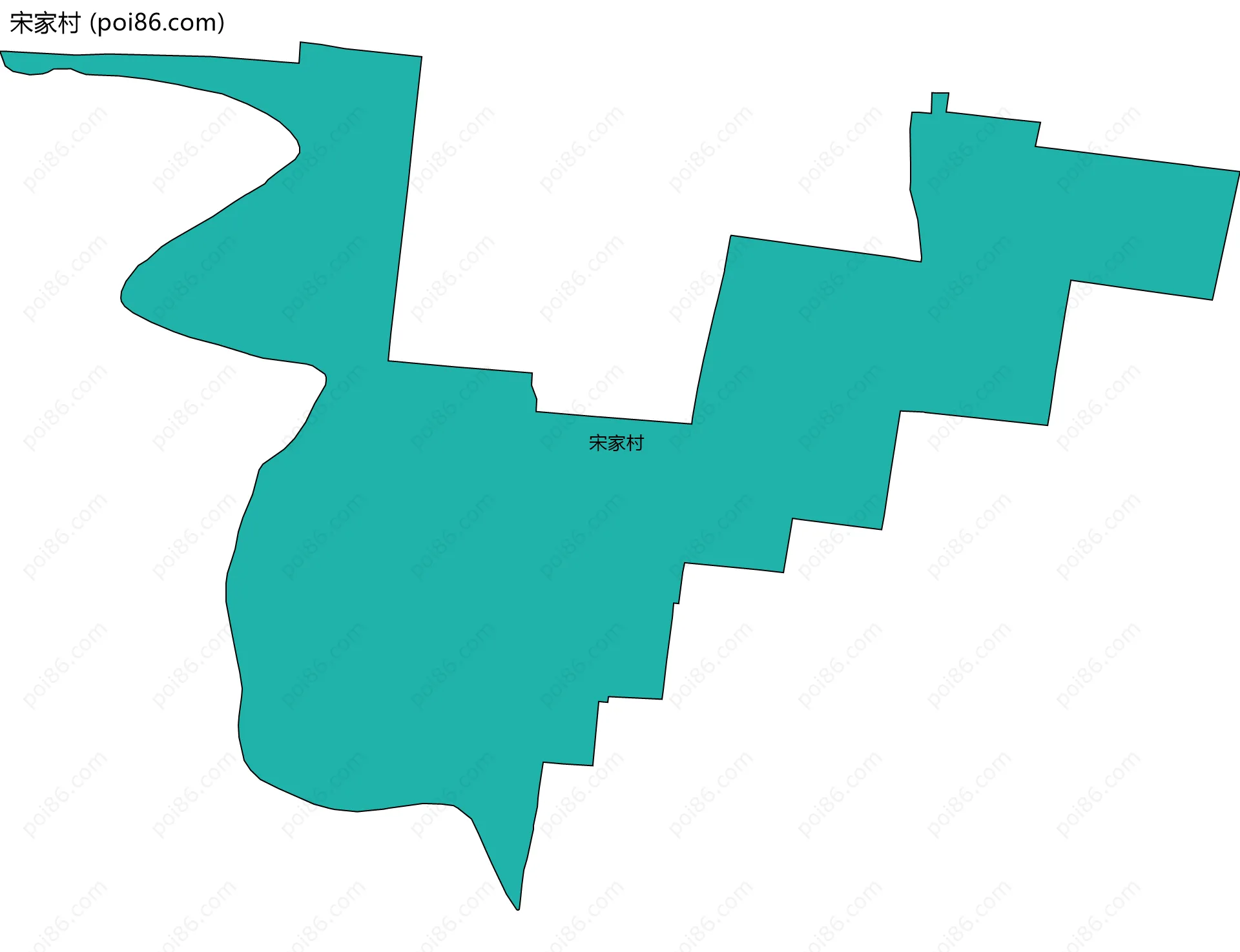 宋家村边界地图
