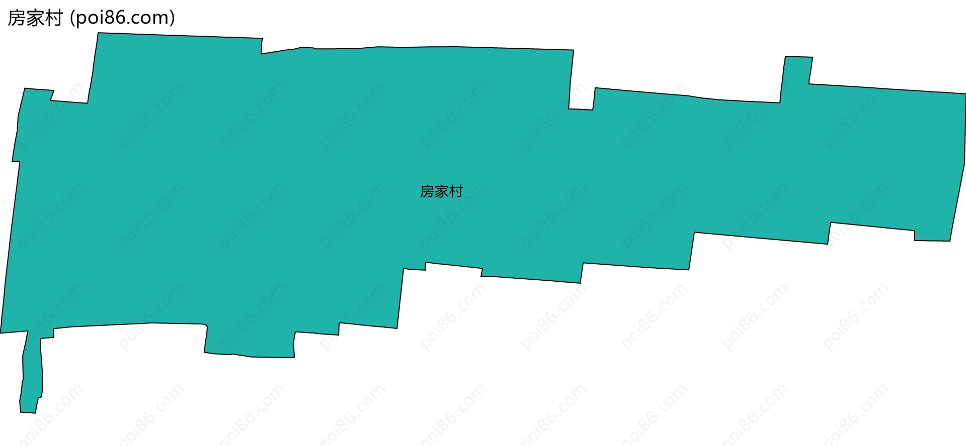 房家村边界地图
