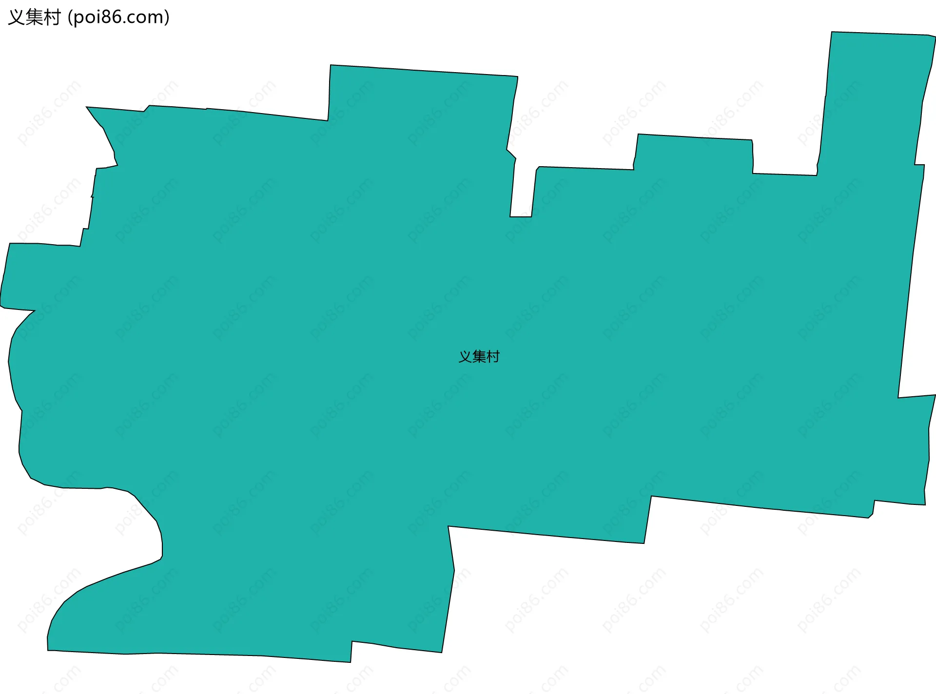 义集村边界地图