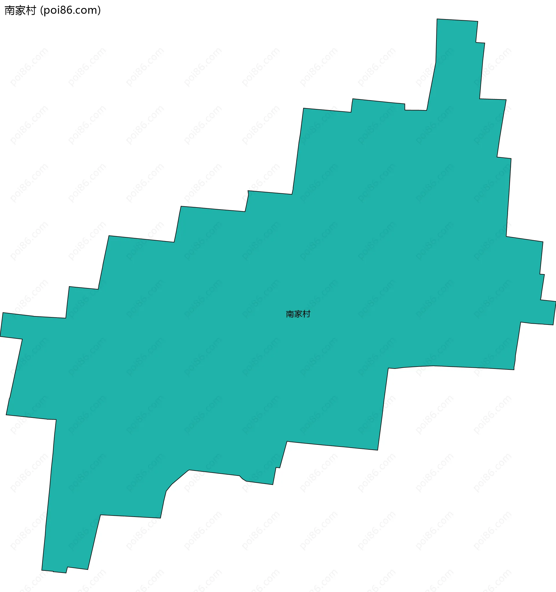 南家村边界地图