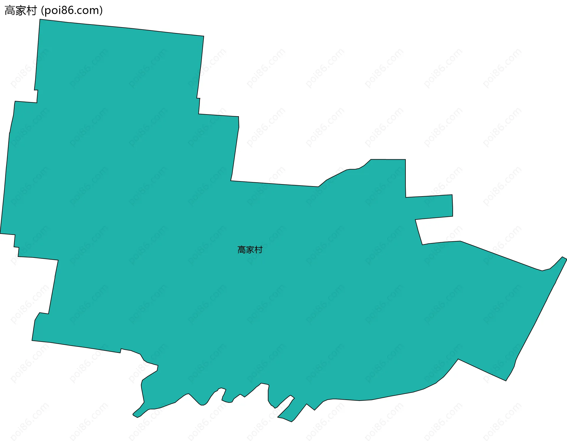 高家村边界地图