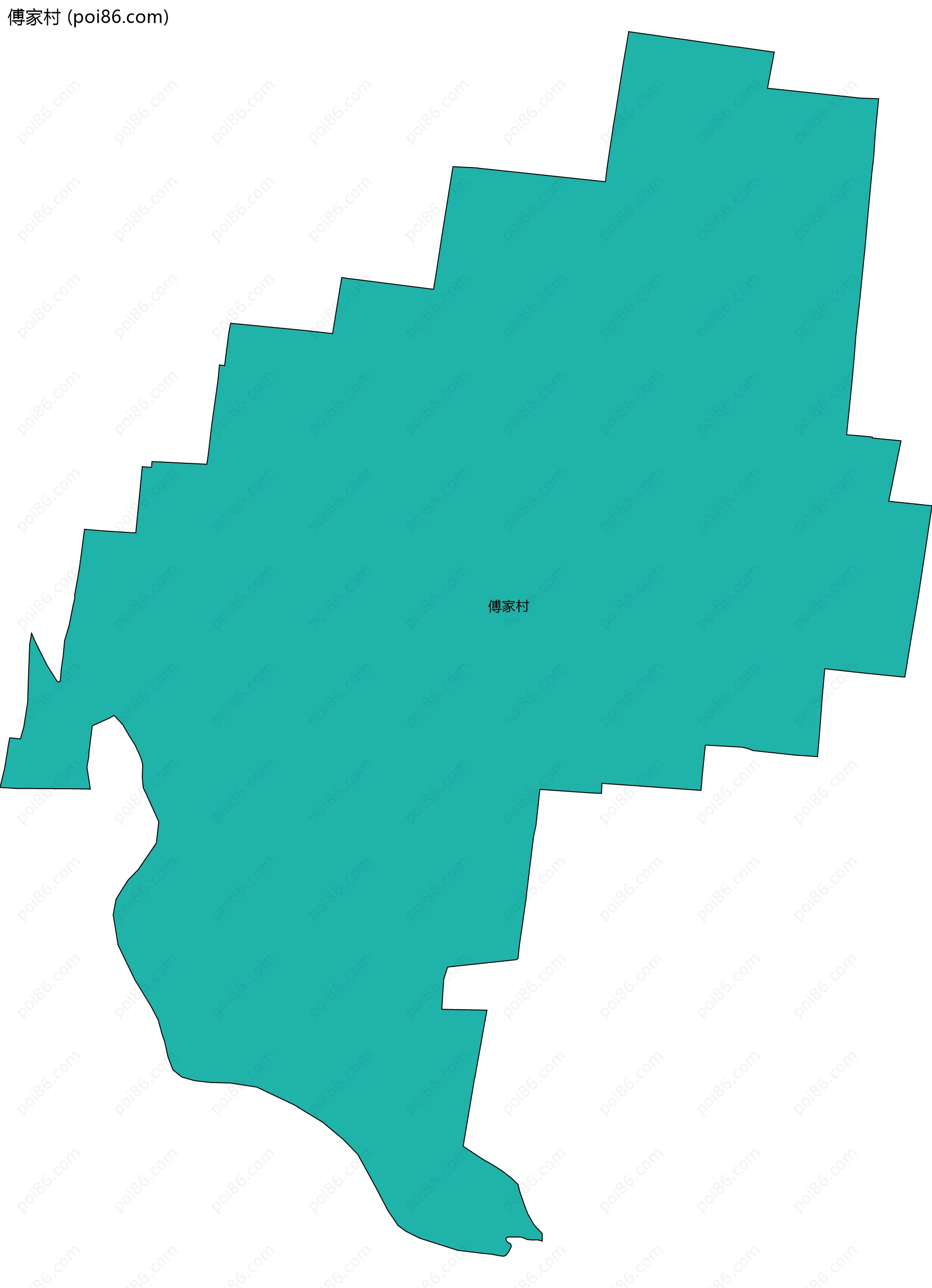 傅家村边界地图