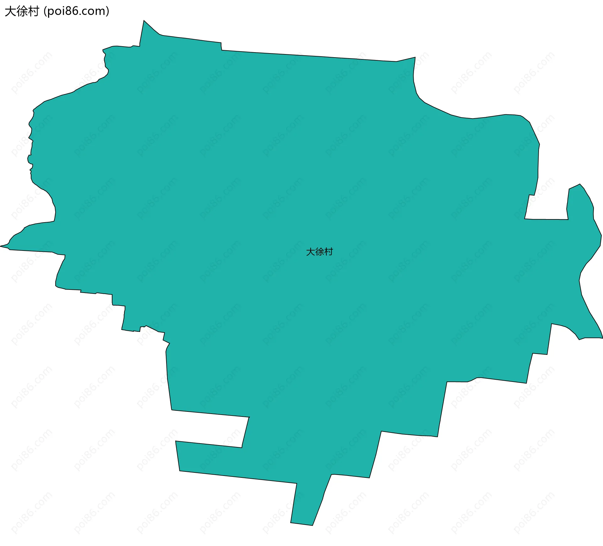 大徐村边界地图