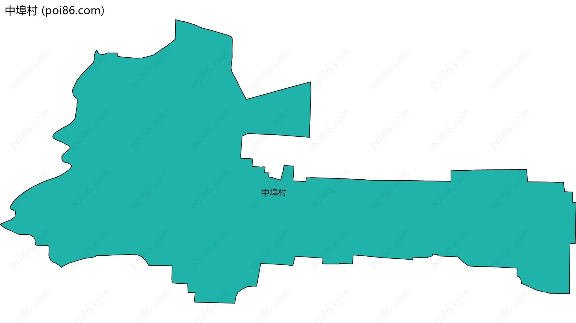 中埠村边界地图