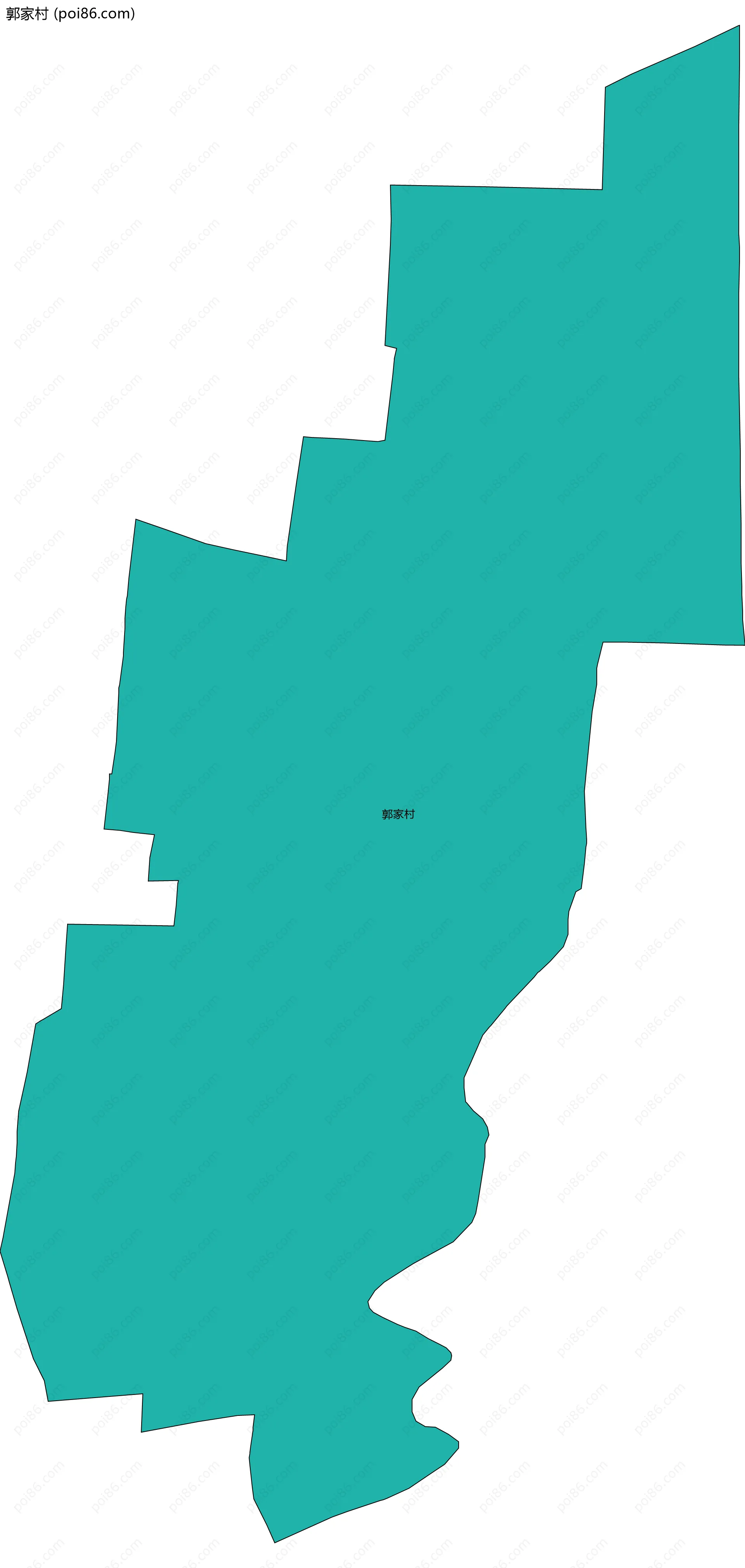 郭家村边界地图