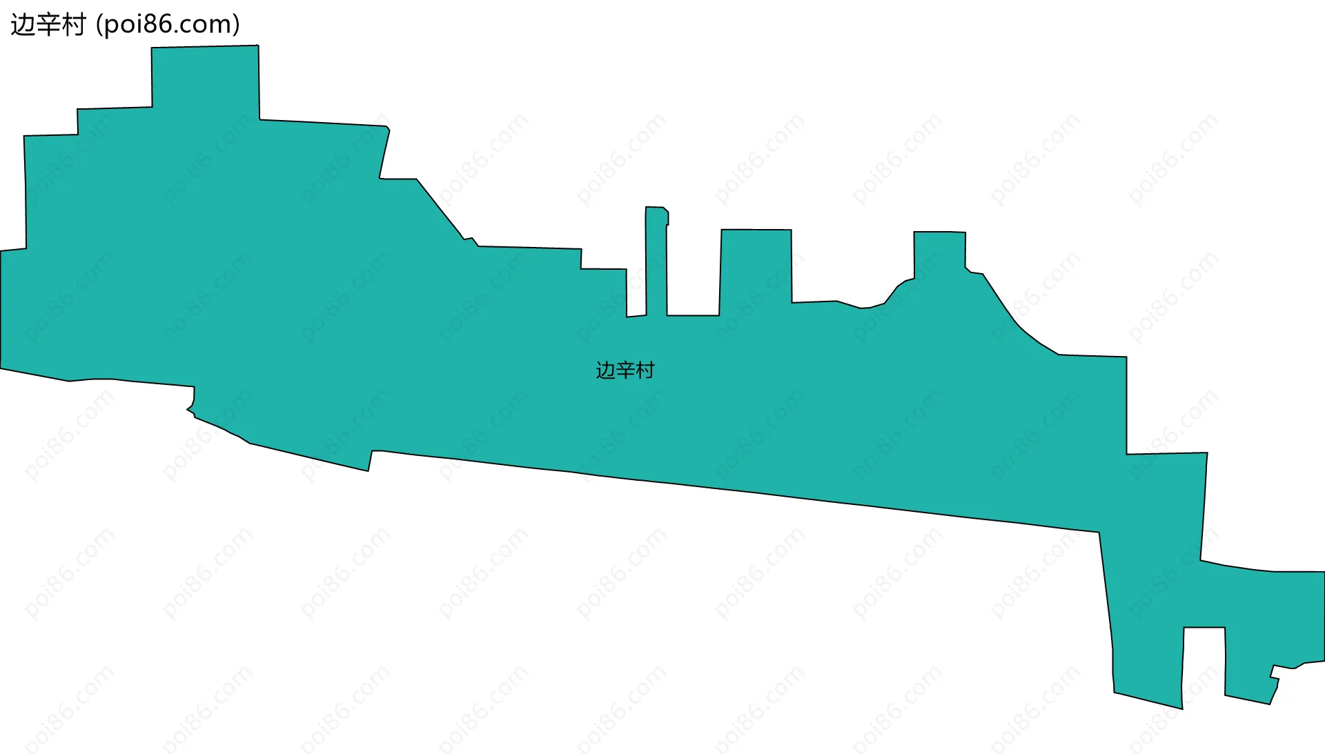 边辛村边界地图