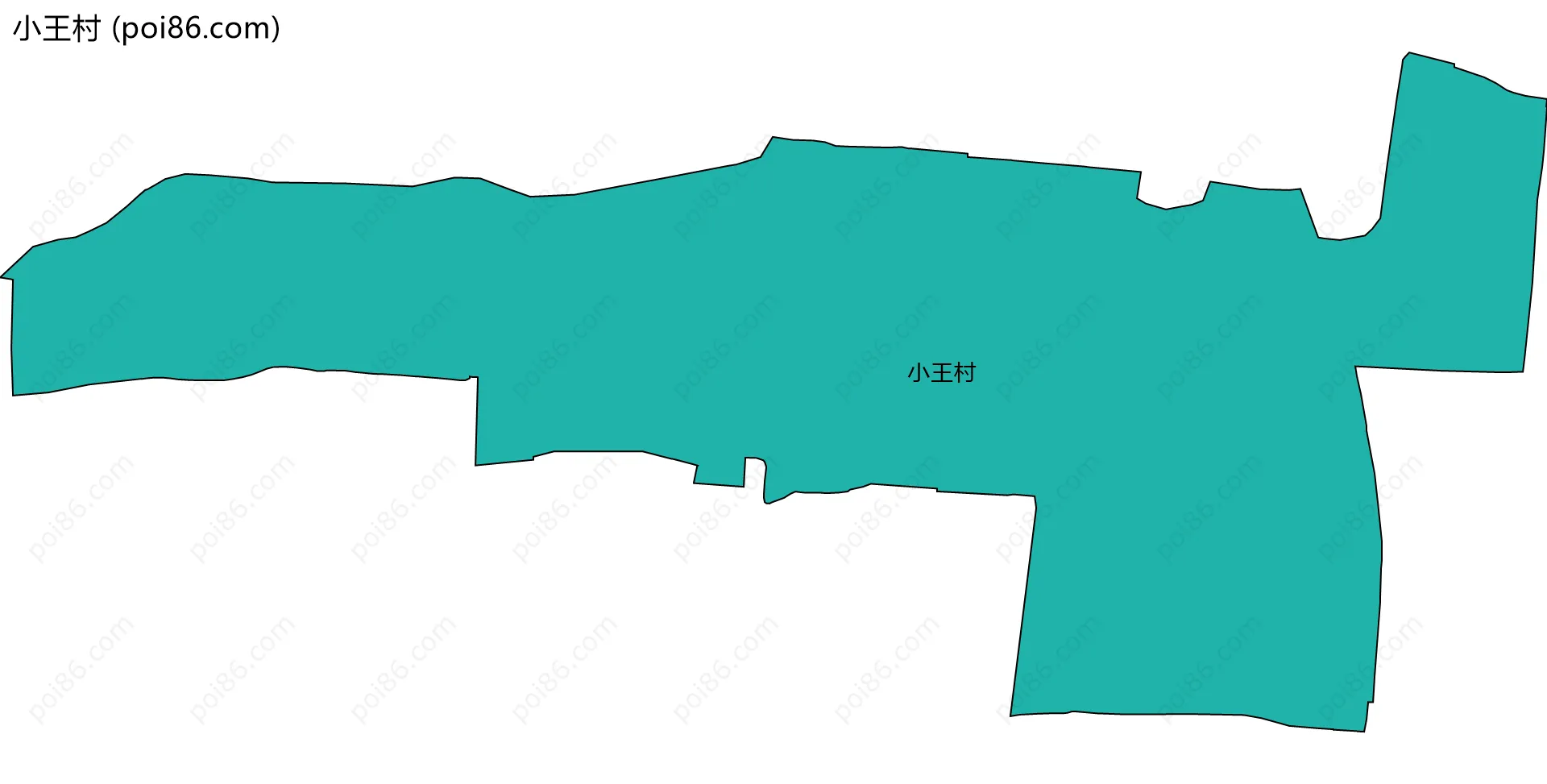 小王村边界地图