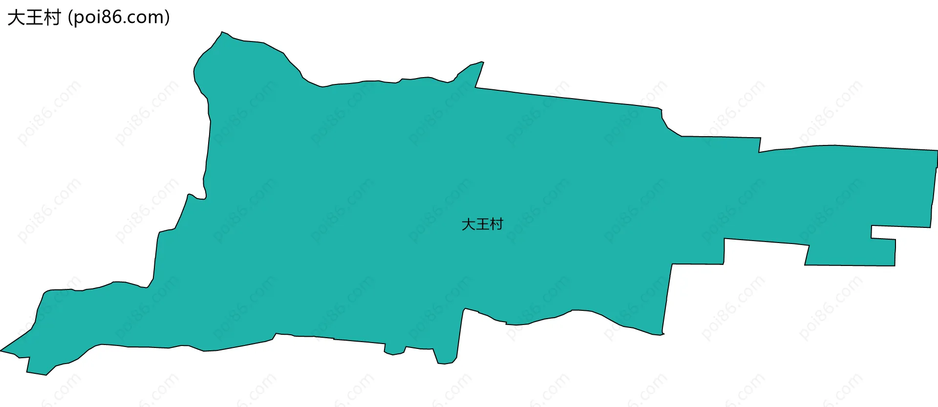 大王村边界地图