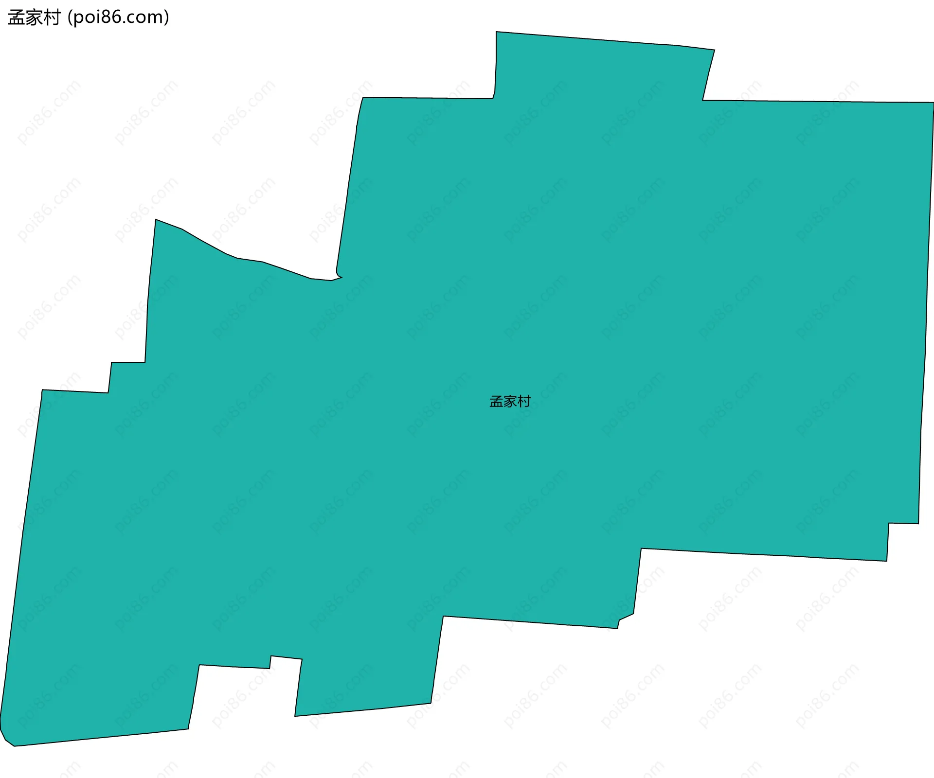孟家村边界地图