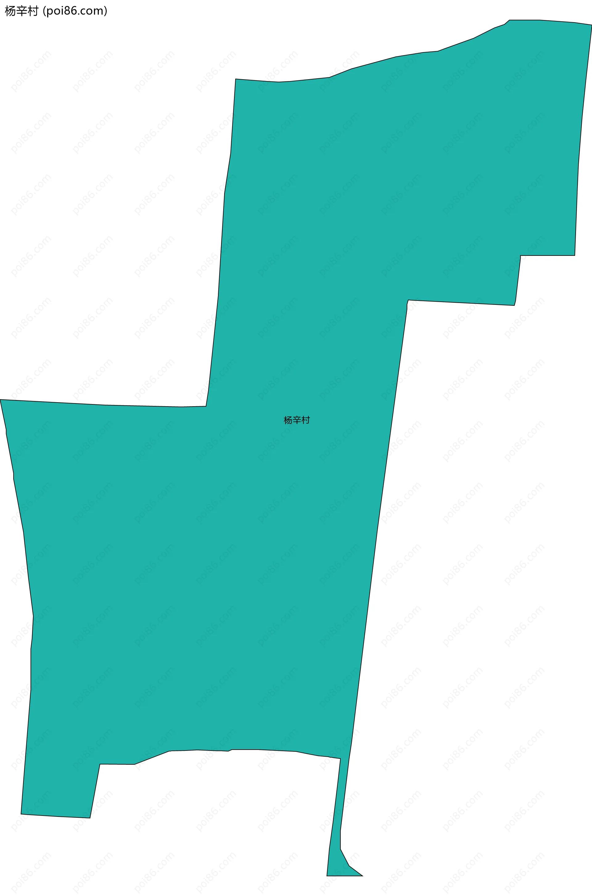 杨辛村边界地图