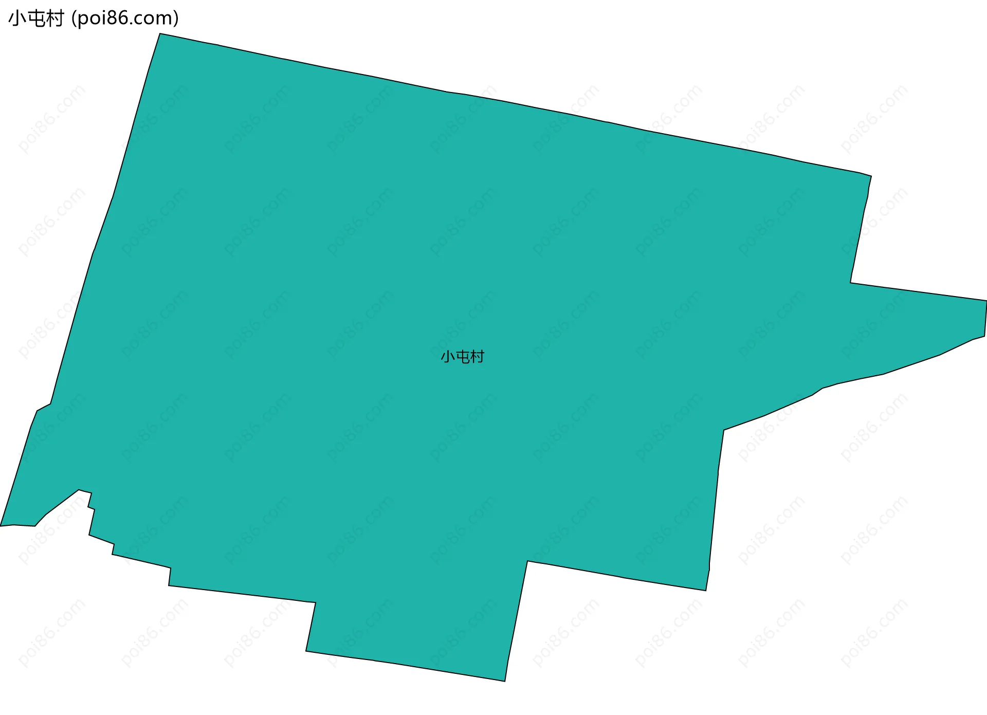 小屯村边界地图