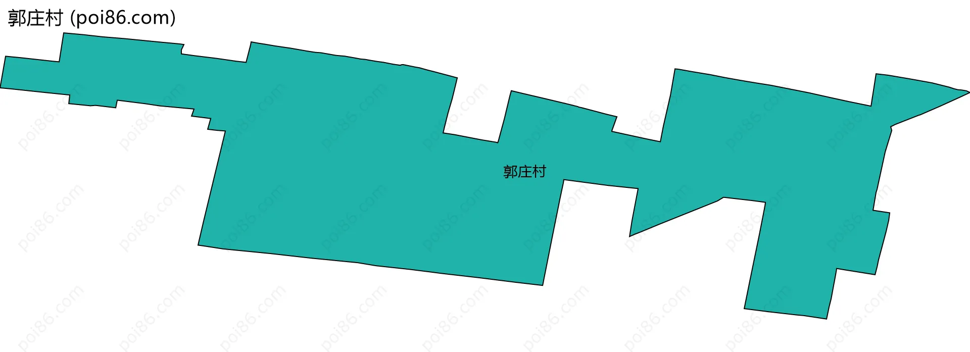 郭庄村边界地图