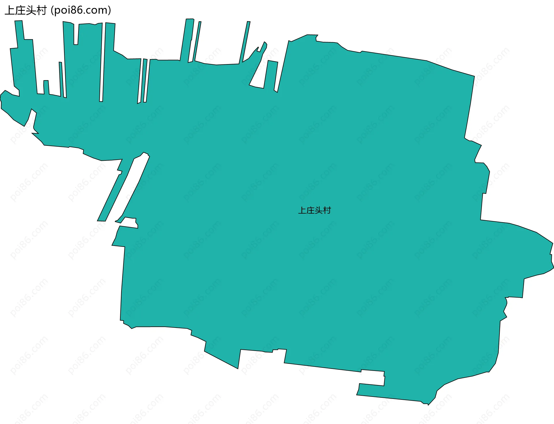 上庄头村边界地图
